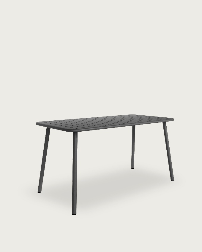 Honolulu outdoor table metal graphite color 140 x 70 cm