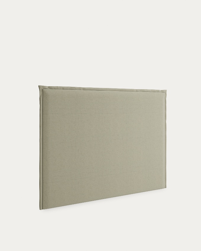 Headboard with flap Iki 108 x 120 cm, upholstered eucalyptus 100% linen