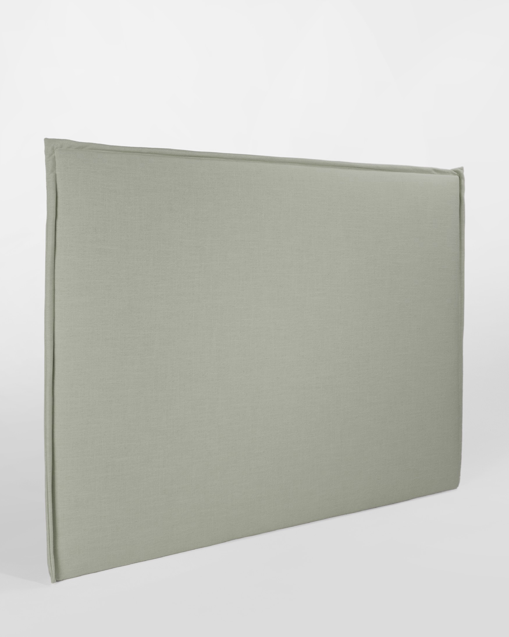 Headboard with flap Iki 108 x 120 cm, upholstered eucalyptus 100% linen