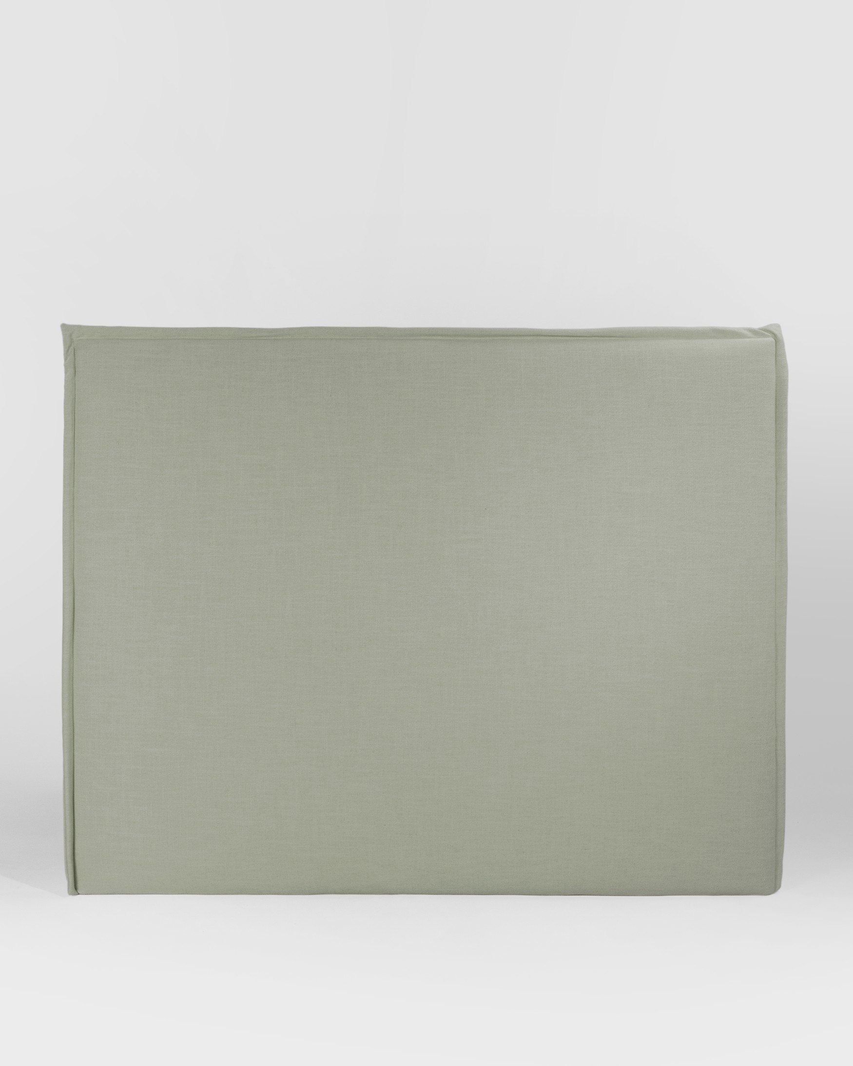 Headboard with flap Iki 108 x 120 cm, upholstered eucalyptus 100% linen