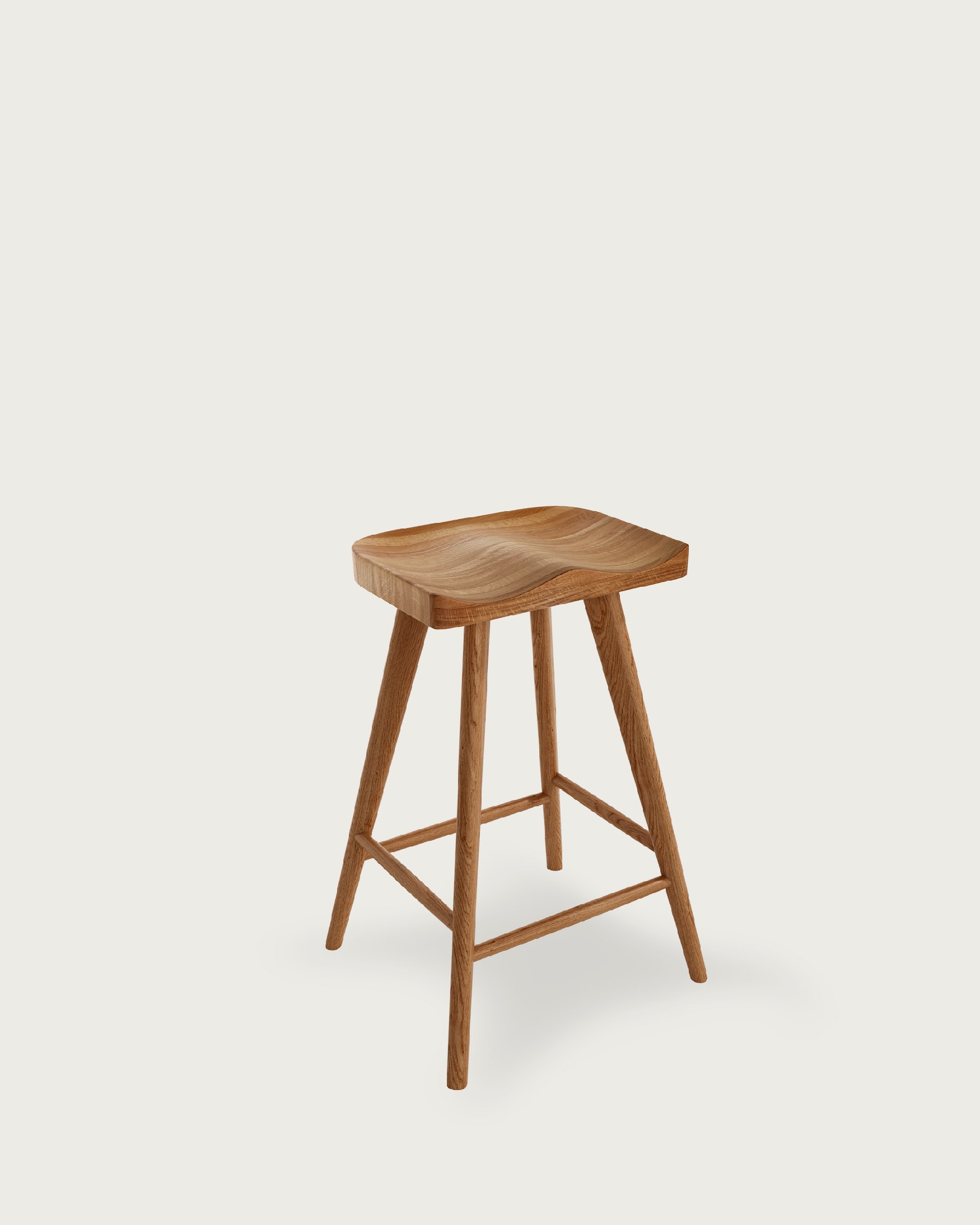 Natural oak Junco stool