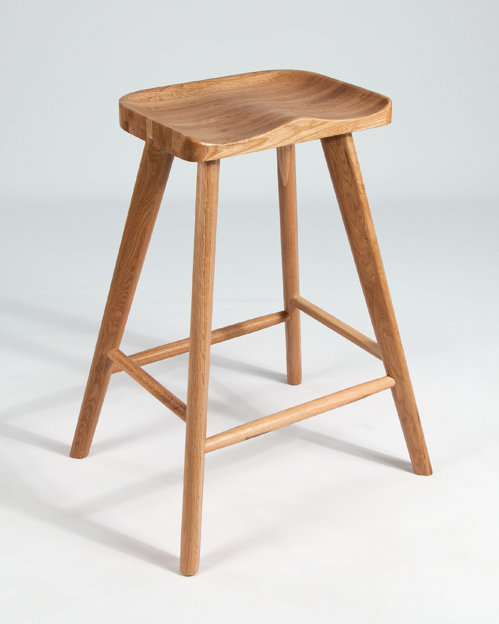 Natural oak Junco stool