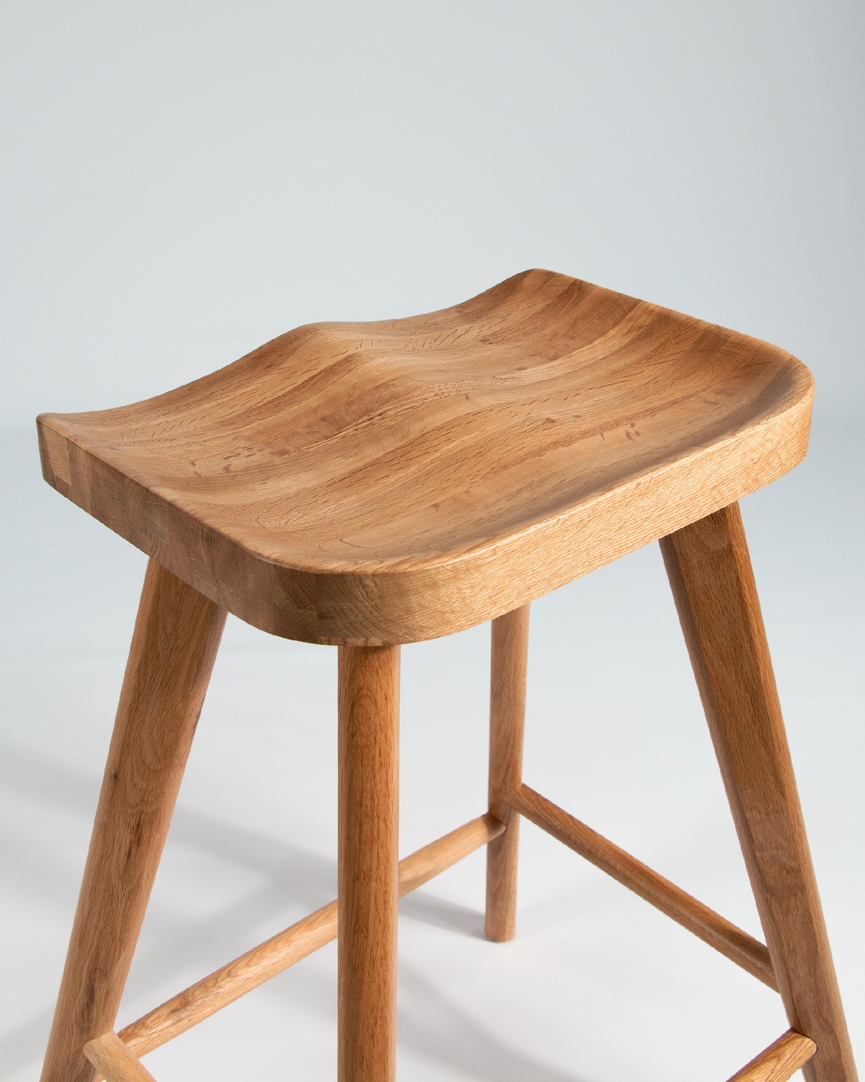 Natural oak Junco stool