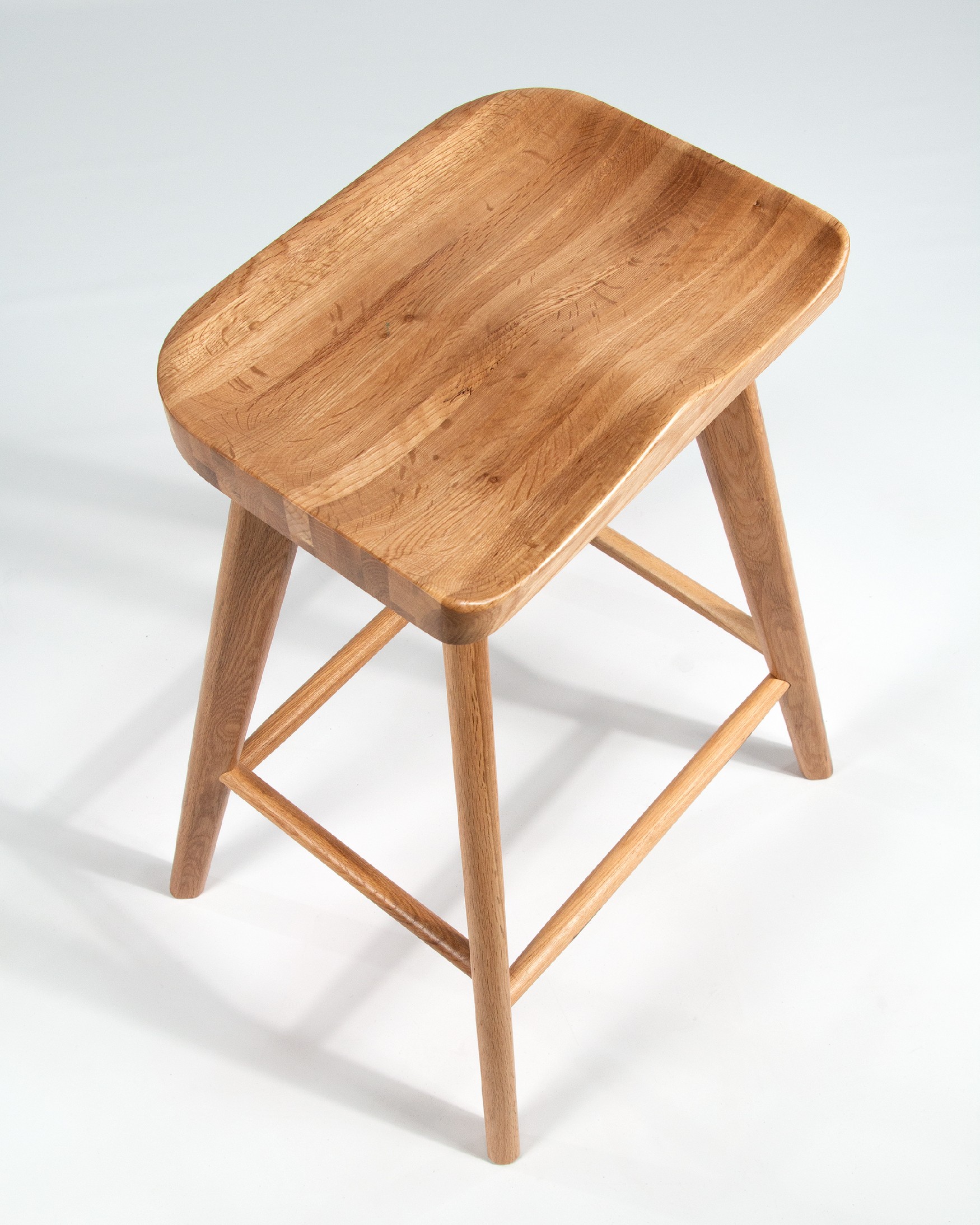 Natural oak Junco stool