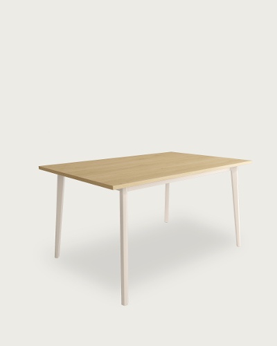 Sobre Roble Natural - Estructura metálica marfil