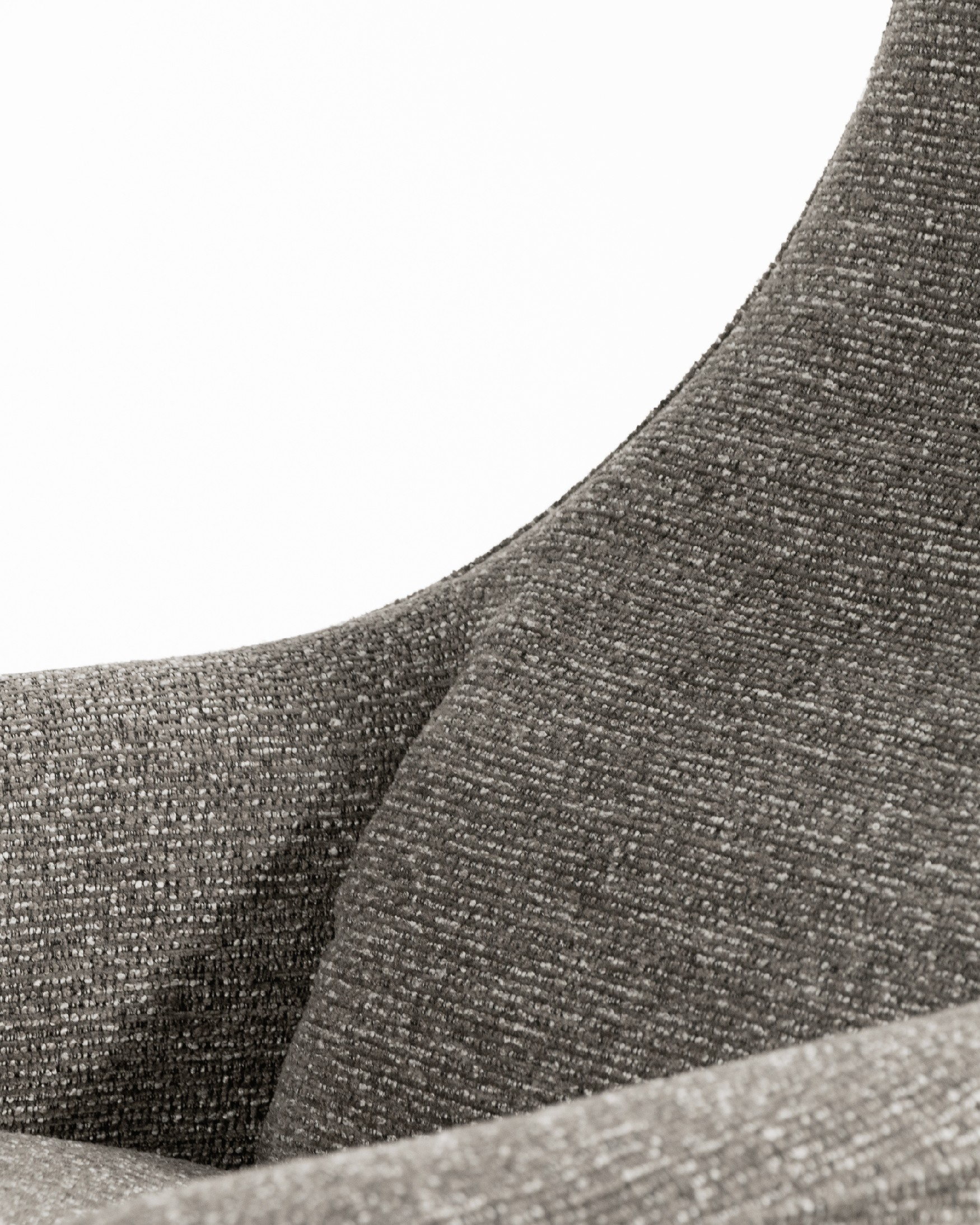 Fauteuil relax électrique pivotant Kiara avec tapisserie anthracite et pied en métal noir. Zéro gravité.