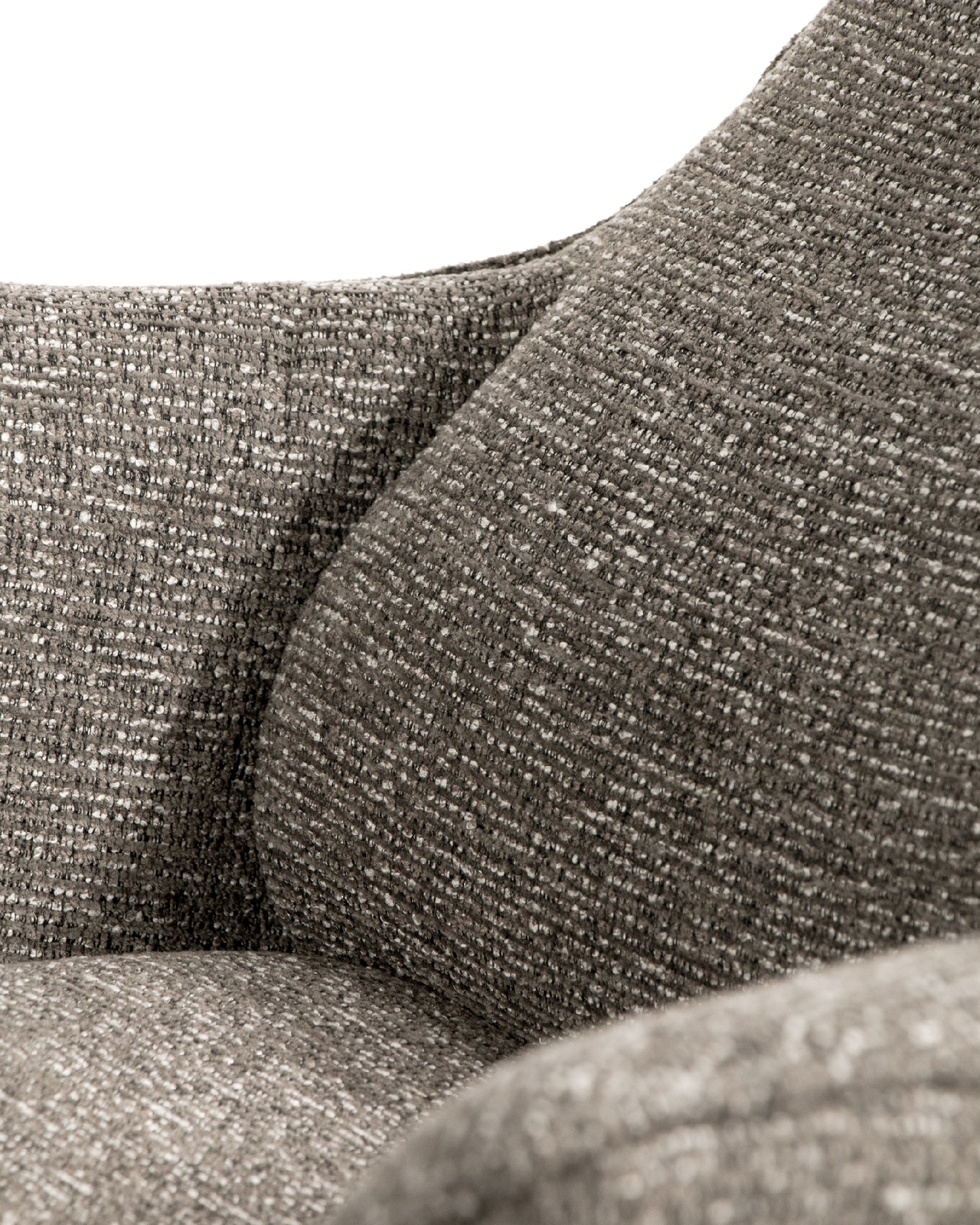 Kiara manual swivel recliner with anthracite upholstery and black metal leg. With ottoman.