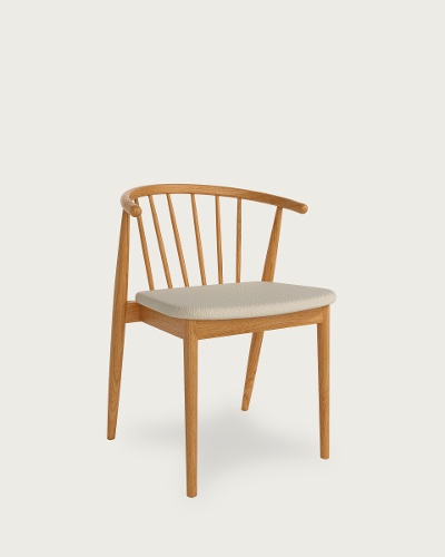 Mother-of-pearl upholstery – Natural oak frame