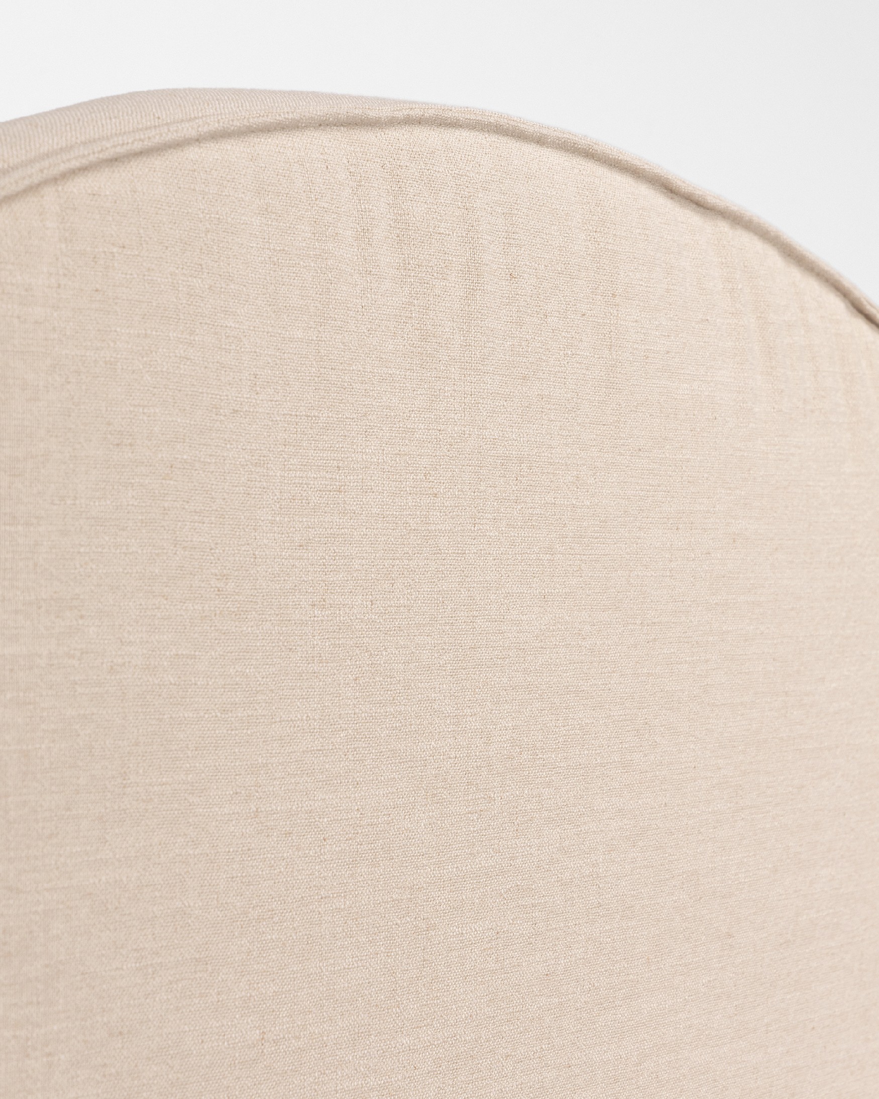 Tête de lit rembourrée 100% lin couleur crème Lady de 190 x 120 cm