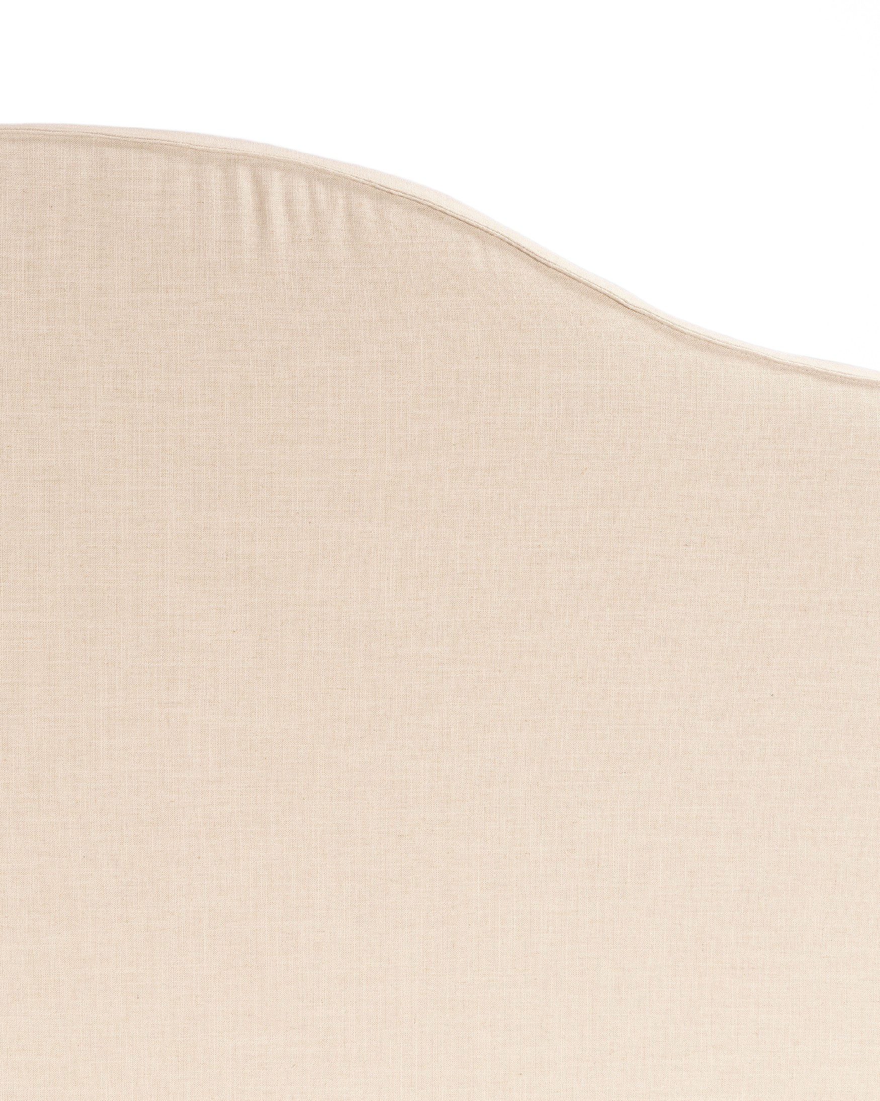 Tête de lit rembourrée 100% lin couleur crème Lady de 190 x 120 cm
