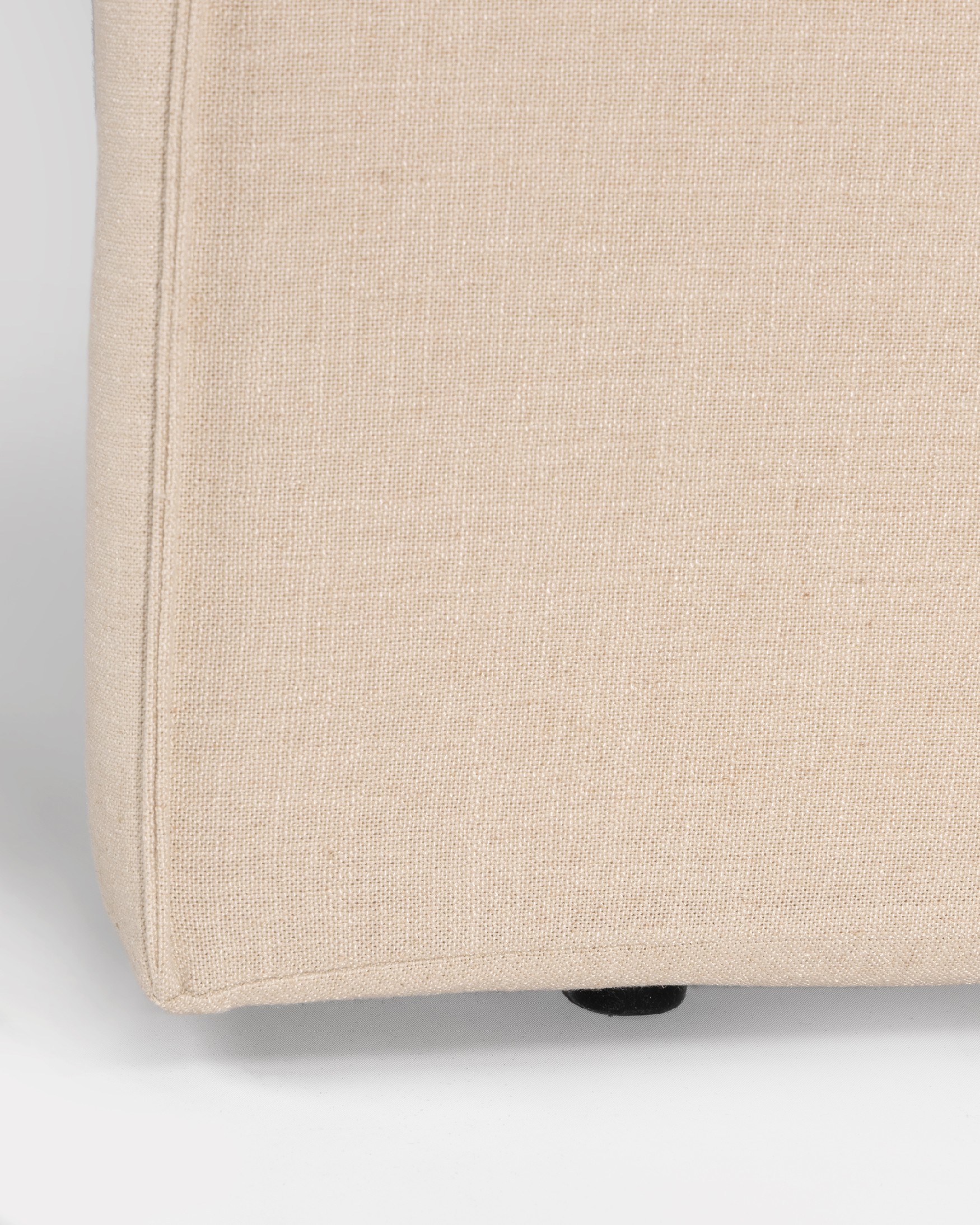Tête de lit rembourrée 100% lin couleur crème Lady de 190 x 120 cm