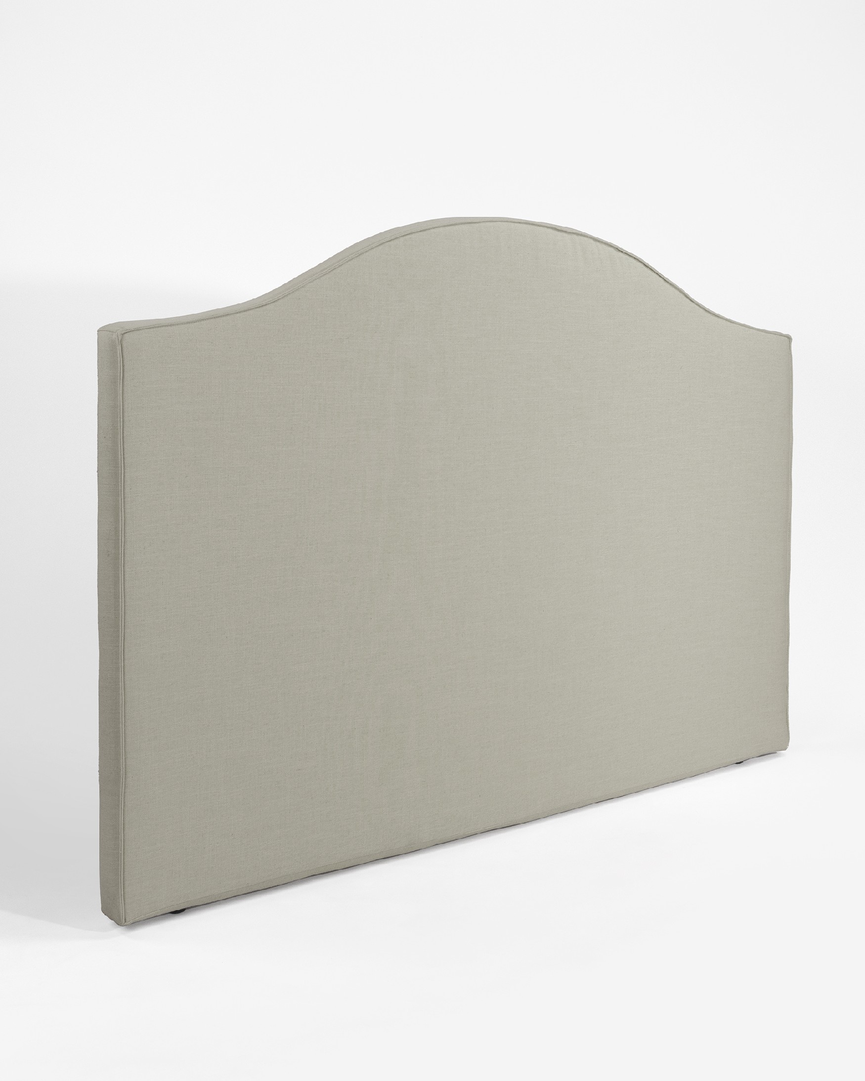 Headboard upholstered 100% linen eucalyptus color Lady 108 x 120 cm