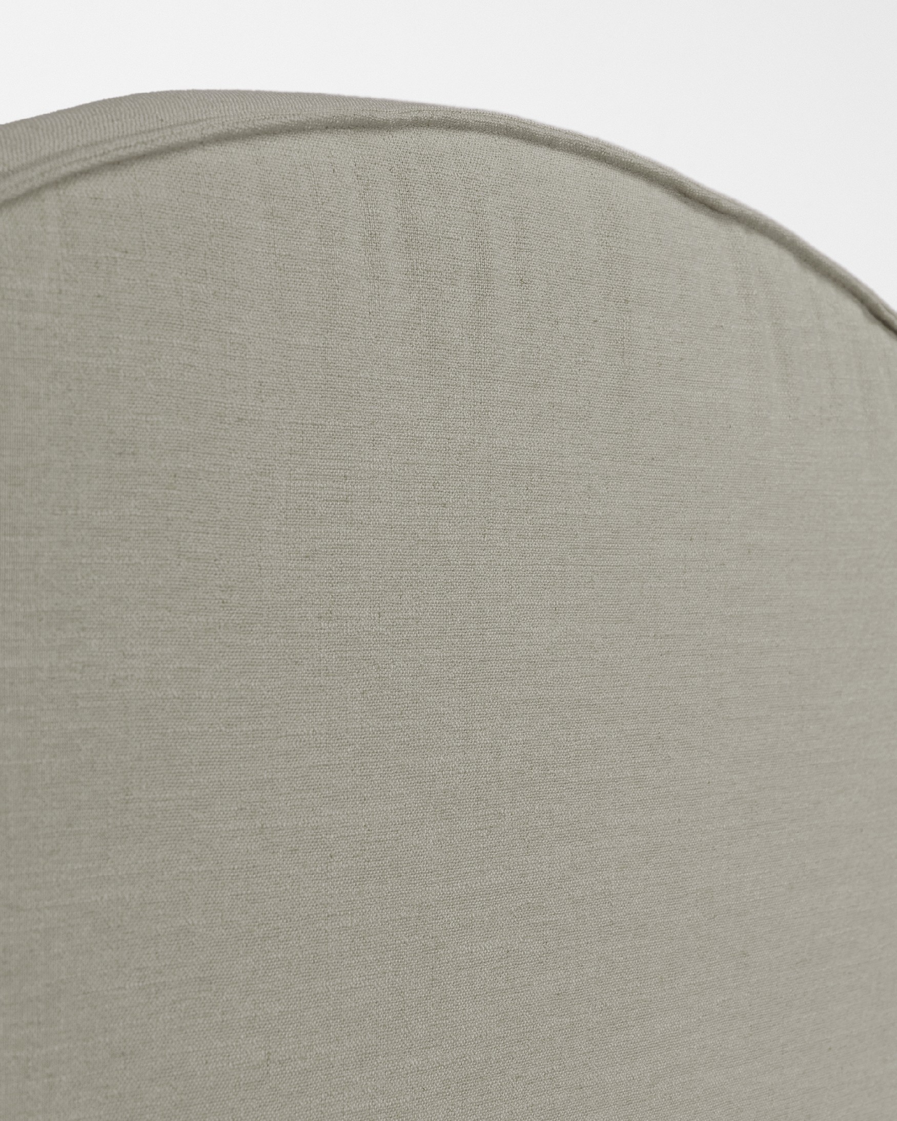 Headboard upholstered 100% linen eucalyptus color Lady 108 x 120 cm