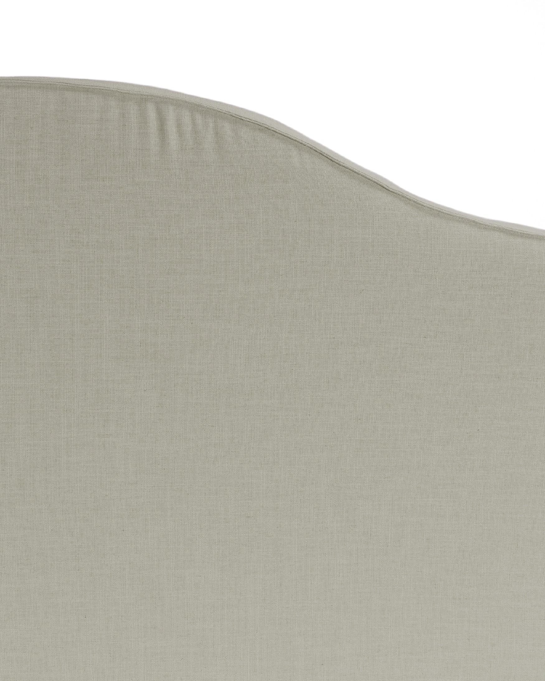 Headboard upholstered 100% linen eucalyptus color Lady 108 x 120 cm