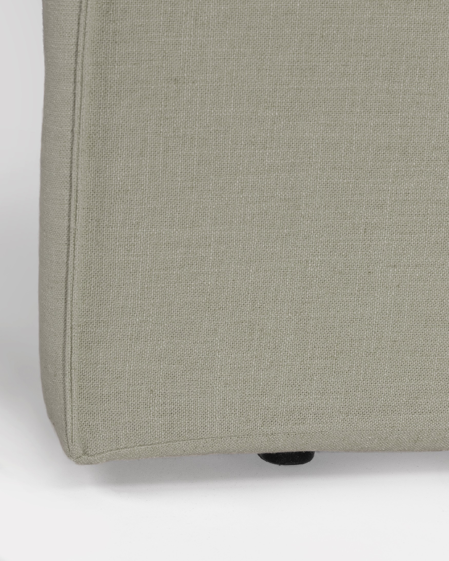 Headboard upholstered 100% linen eucalyptus color Lady 108 x 120 cm