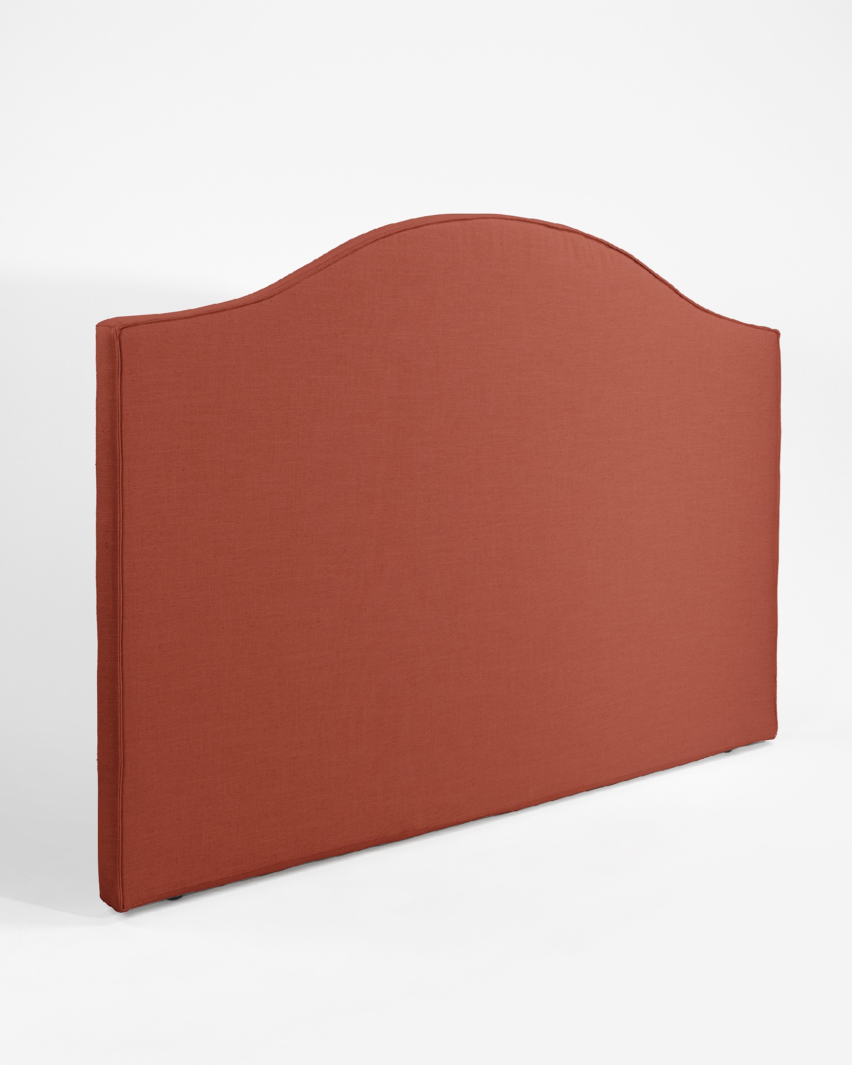 Upholstered headboard 100% linen terracotta color Lady of 190 x 120 cm