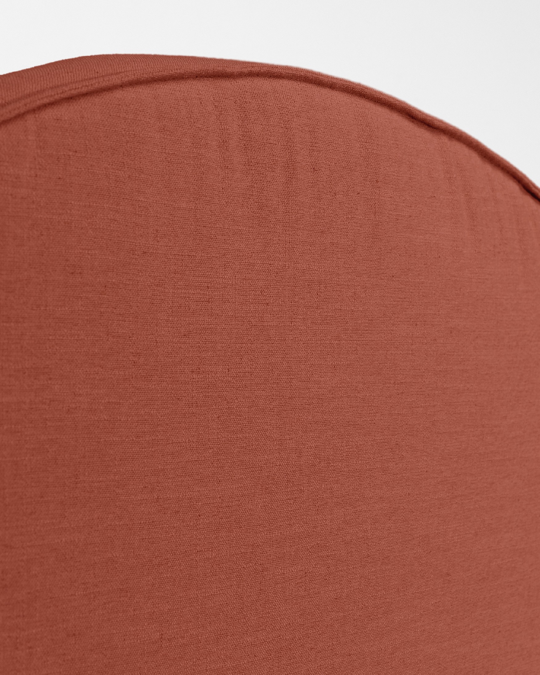 Upholstered headboard 100% linen terracotta color Lady of 190 x 120 cm