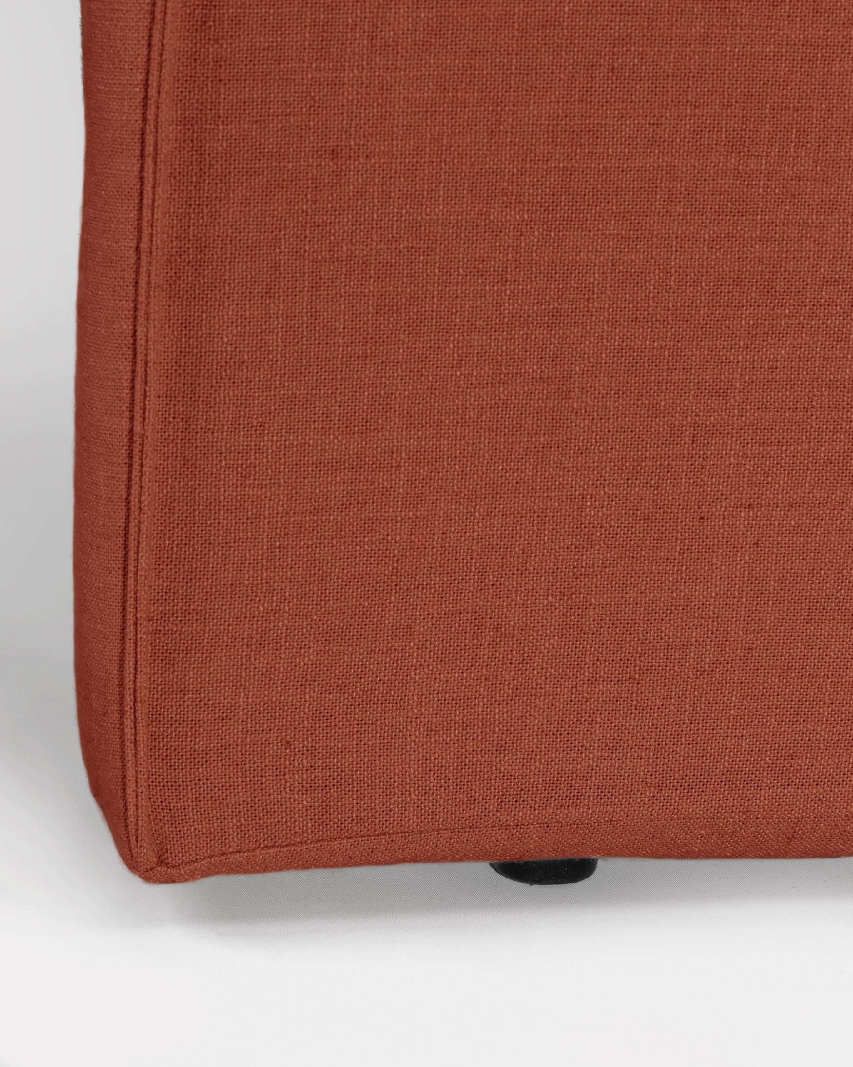 Upholstered headboard 100% linen terracotta color Lady of 190 x 120 cm