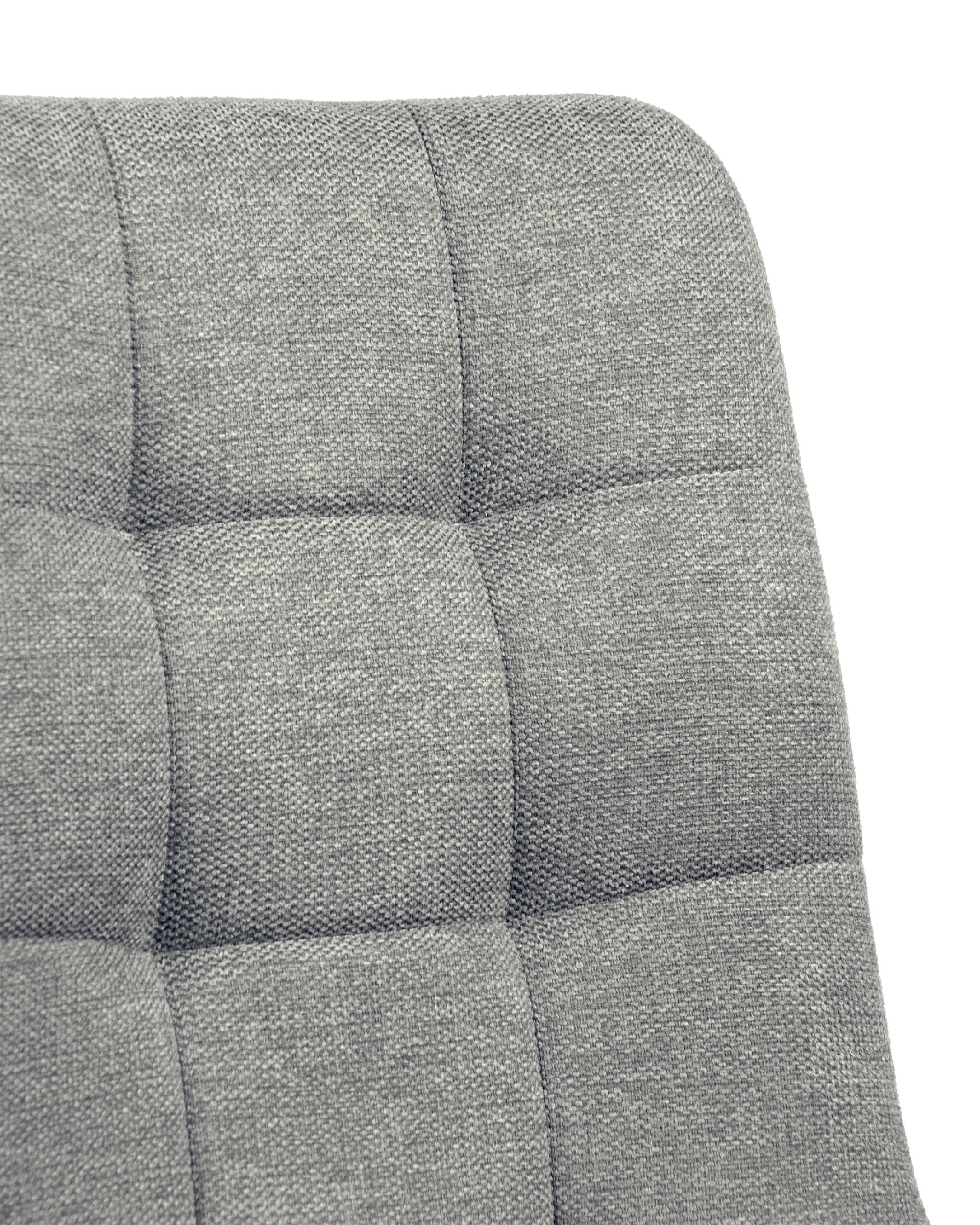 Silla Lisboa con tapizado gris-10 y patas metálicas negras