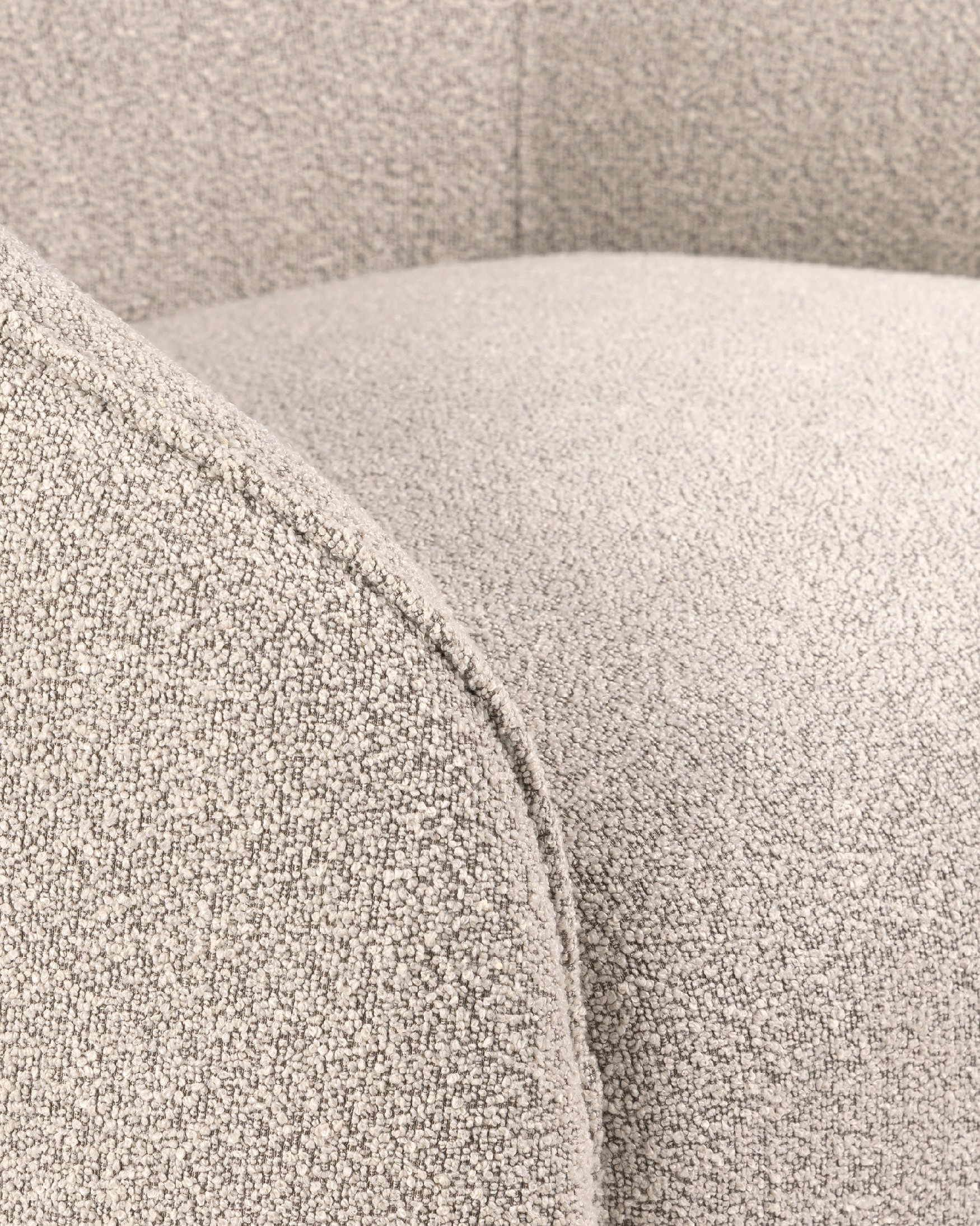 Loto armchair with bone-colored upholstery