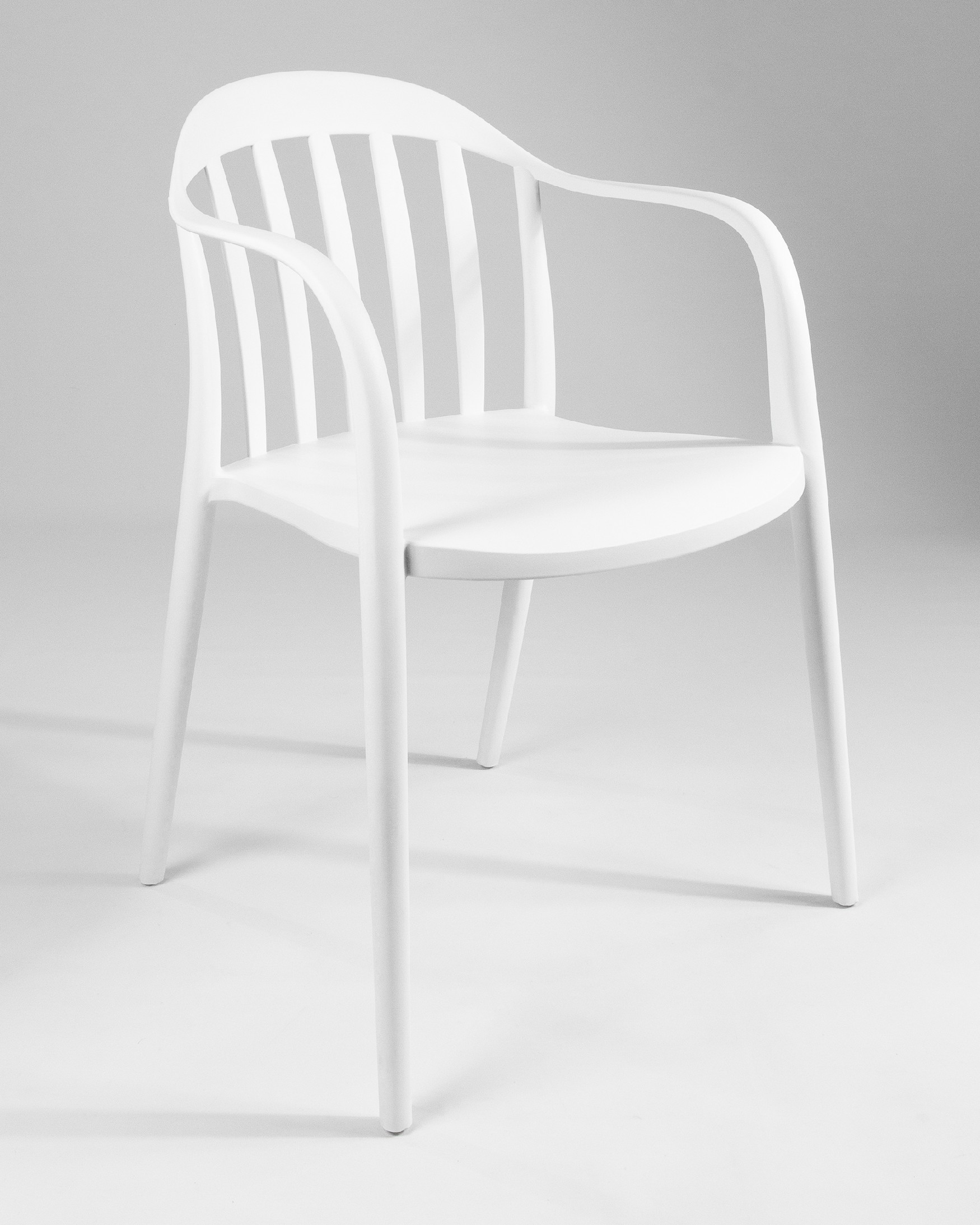 Chaise Malibu en polypropylène blanc