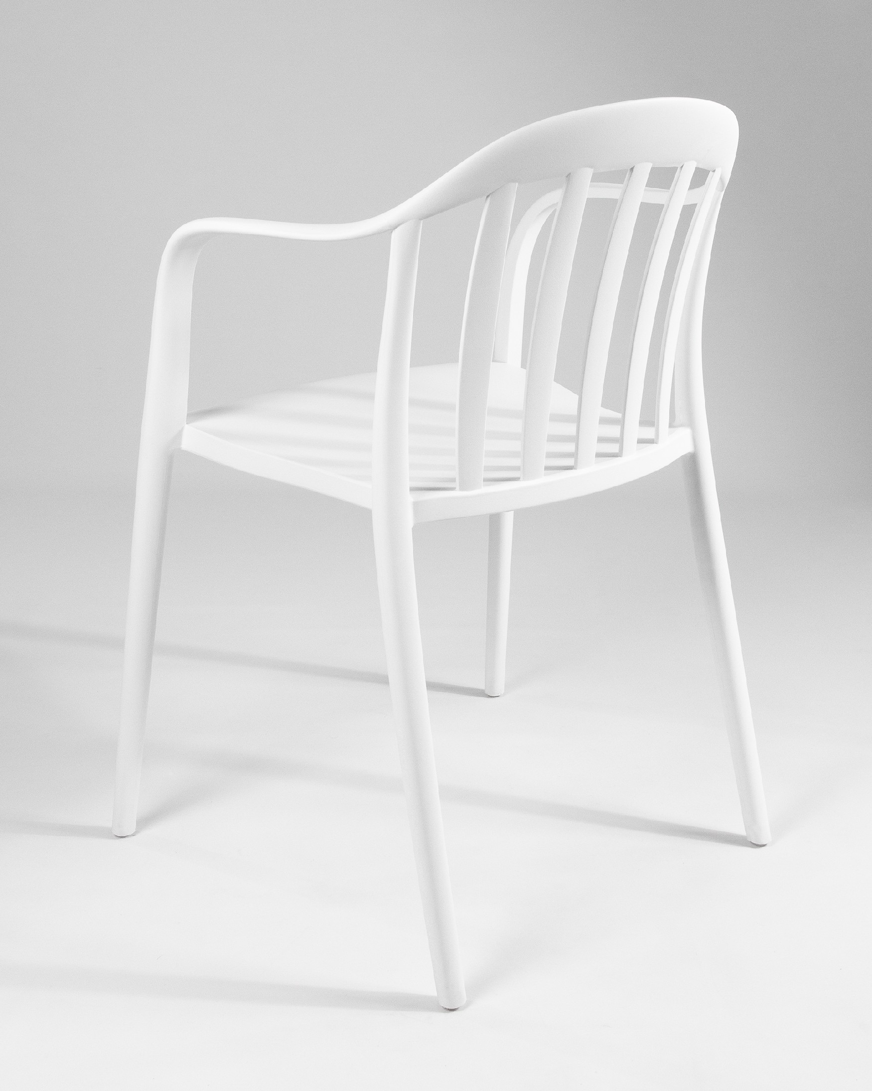 Chaise Malibu en polypropylène blanc
