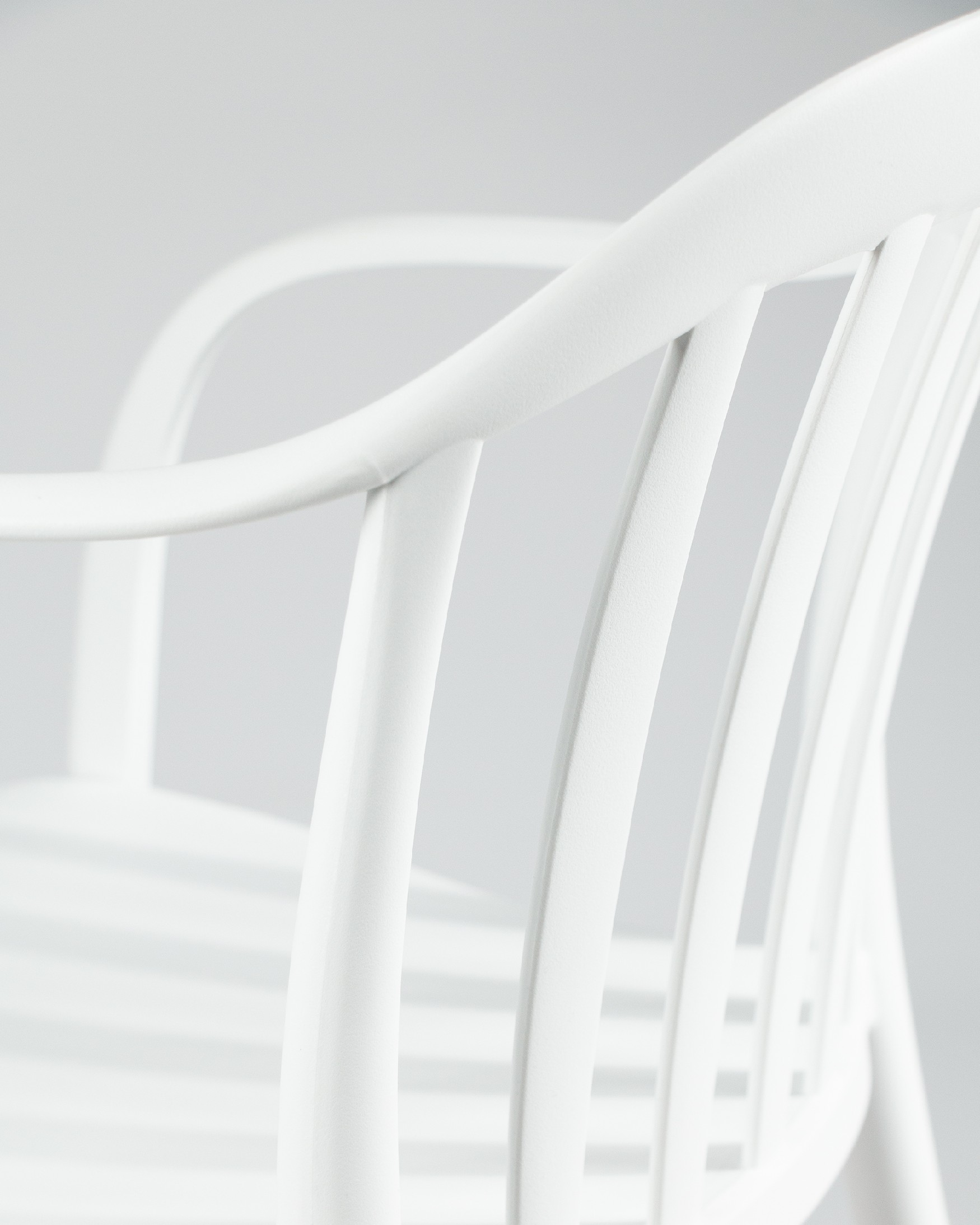 Chaise Malibu en polypropylène blanc