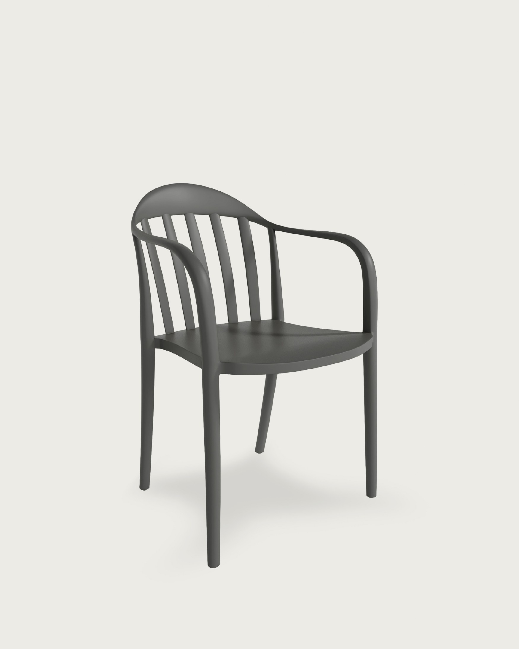Chaise Malibu en polypropylène graphite