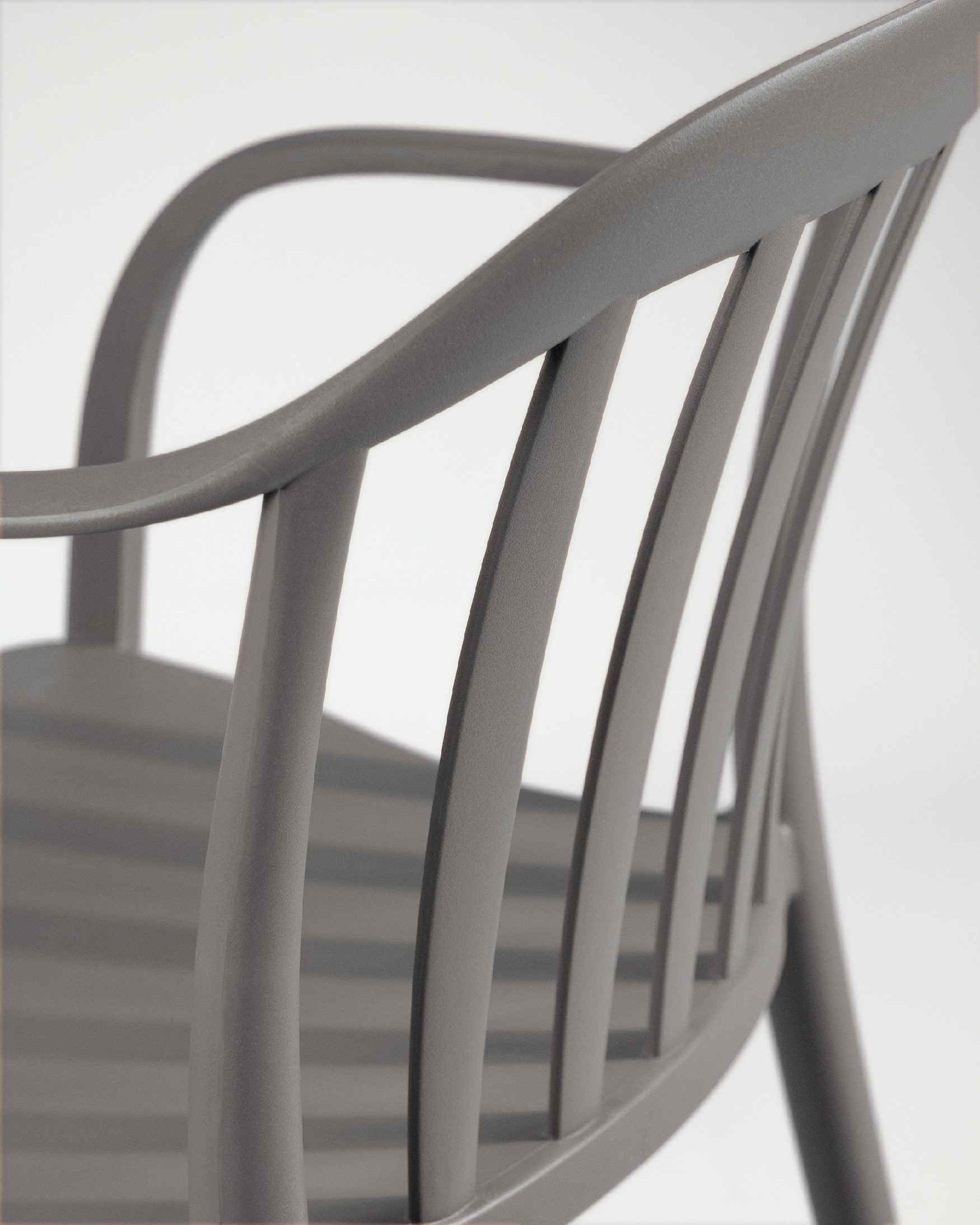 Chaise Malibu en polypropylène graphite