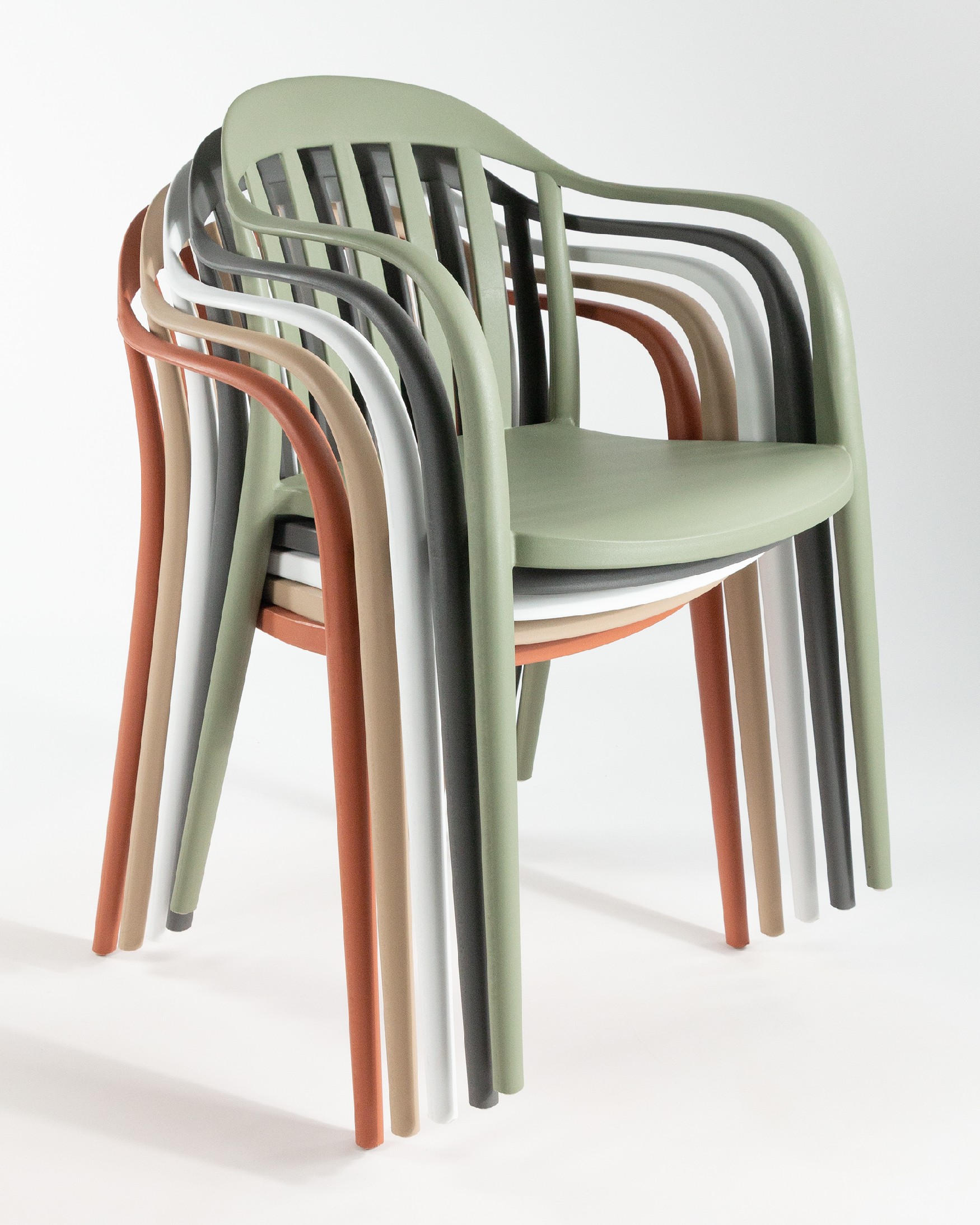 Chaise Malibu en polypropylène tuilé