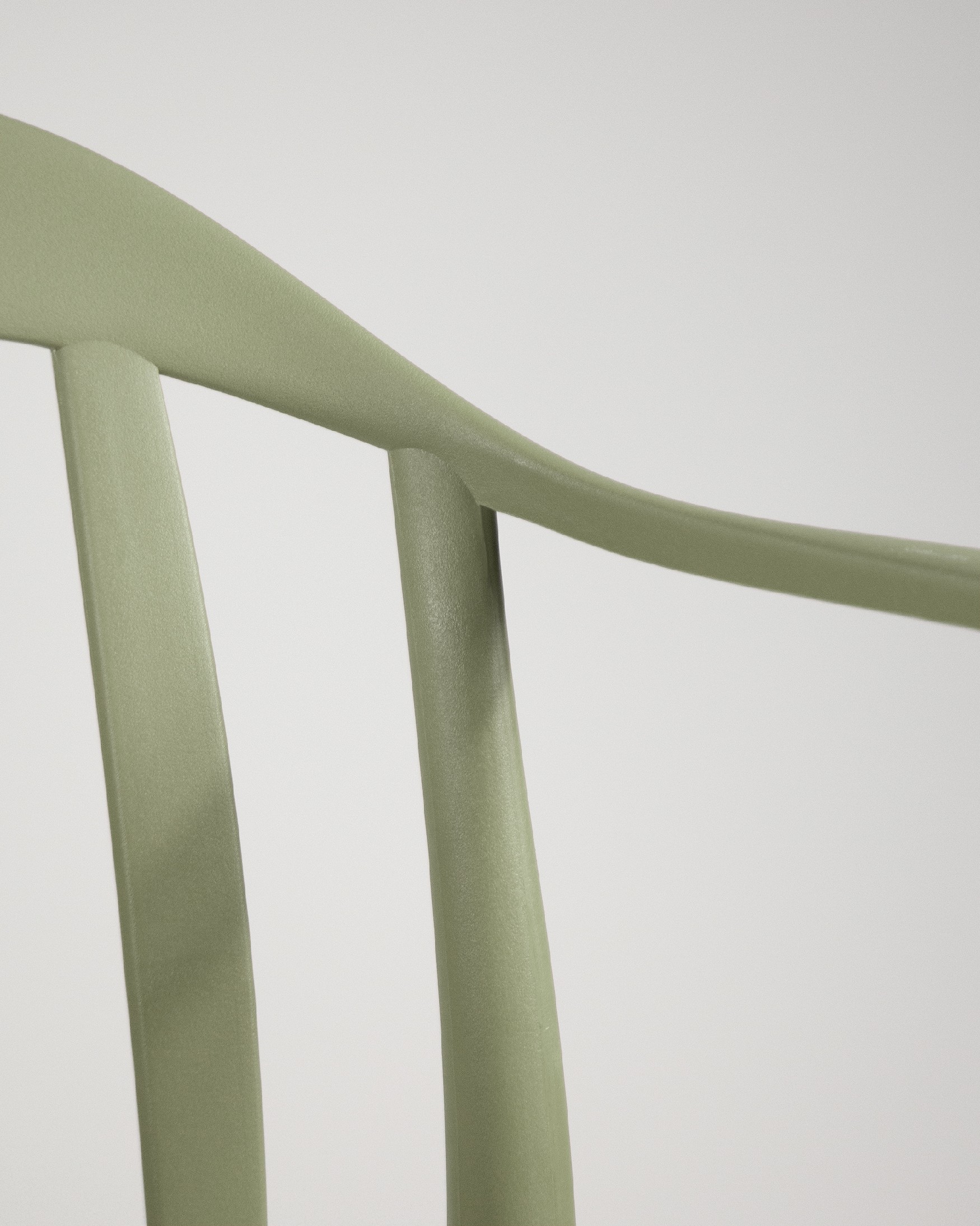 Ensemble de 4 chaises Malibu en polypropylène vert craie