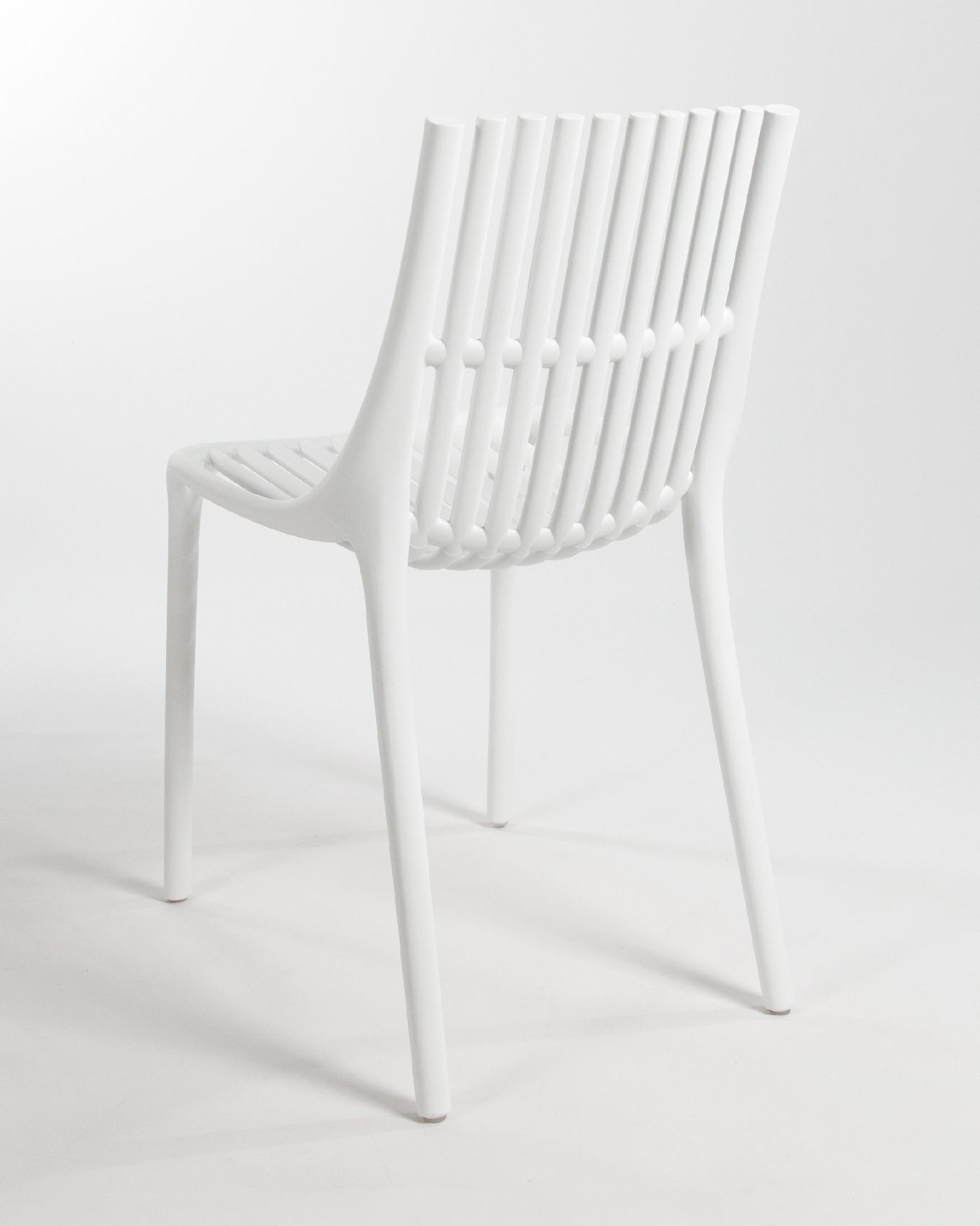 Milan chair in white polypropylene