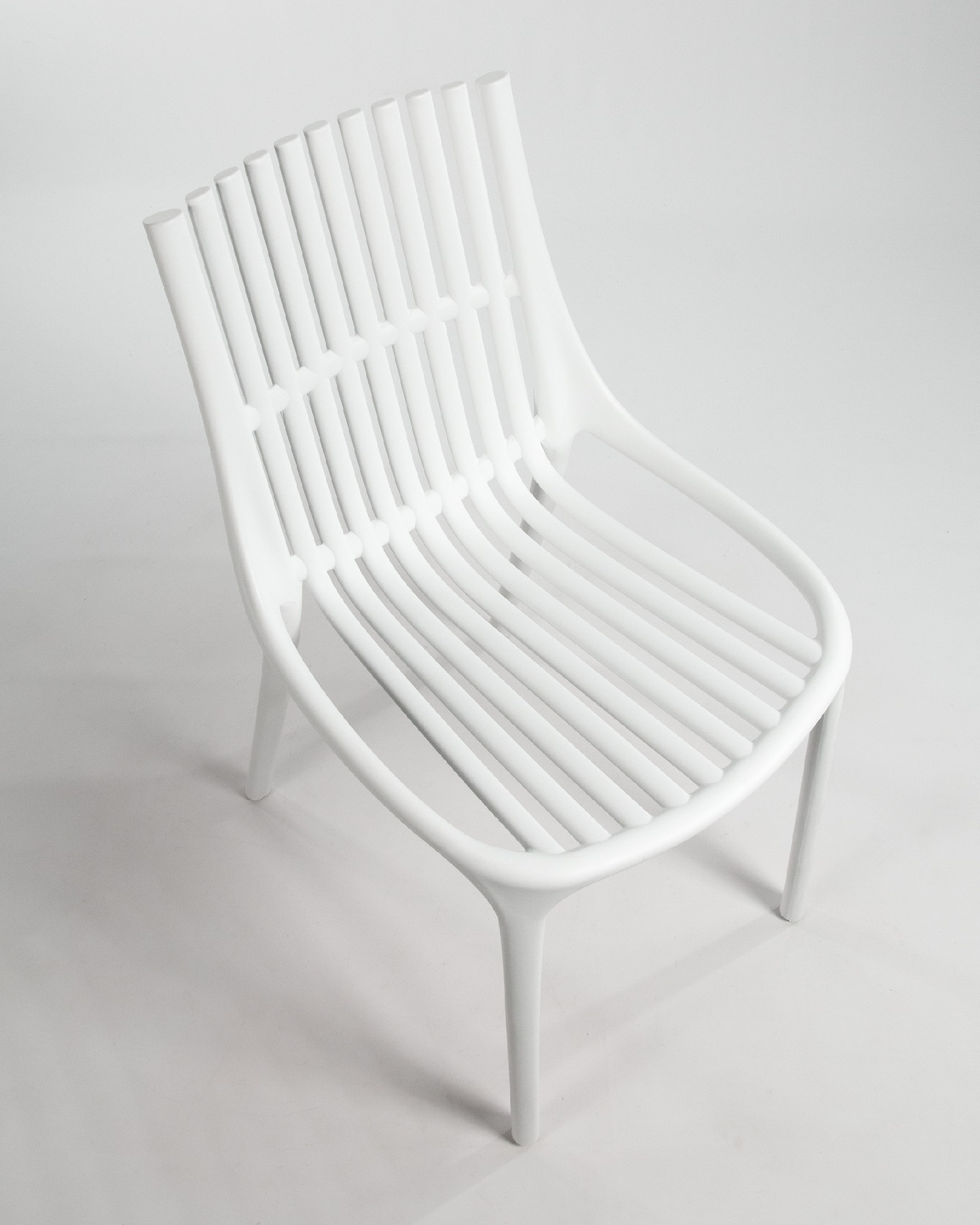 Milan chair in white polypropylene