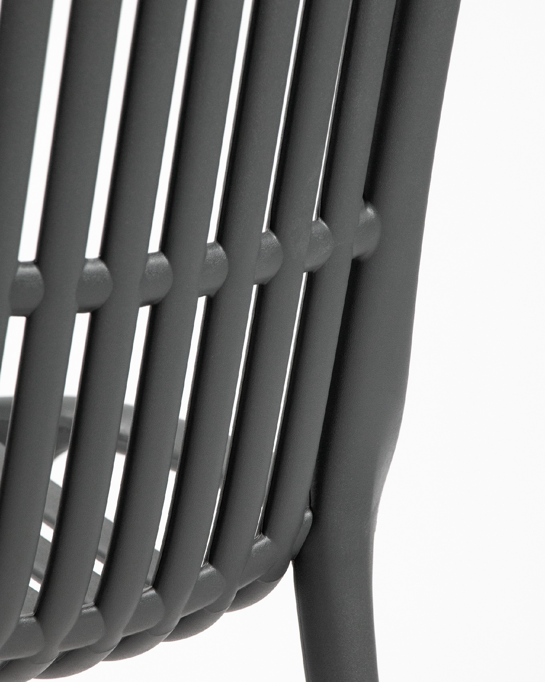 Chaise Milan en polypropylène graphite