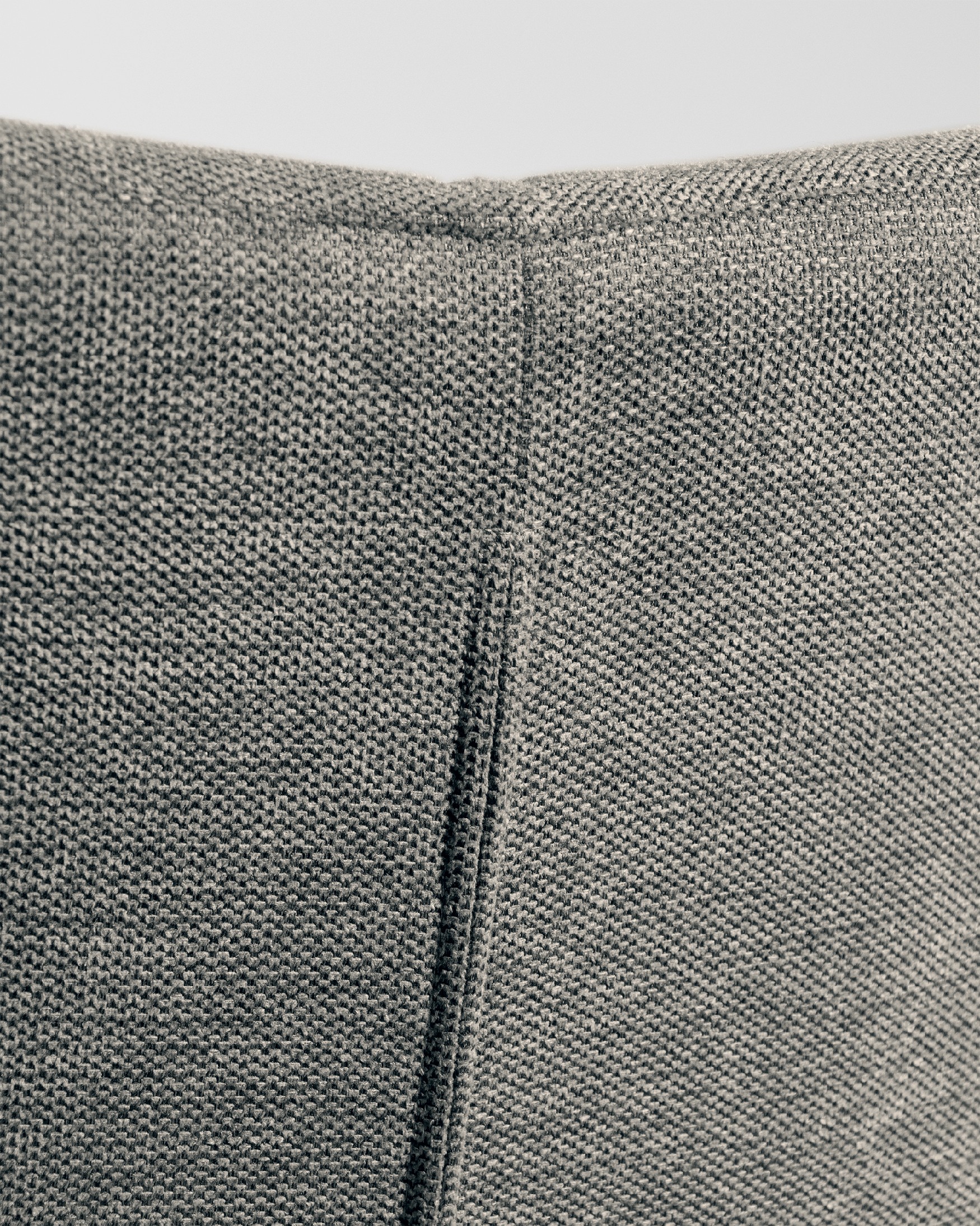 Modena swivel chair 180º with return function, grey upholstery, and black metal legs