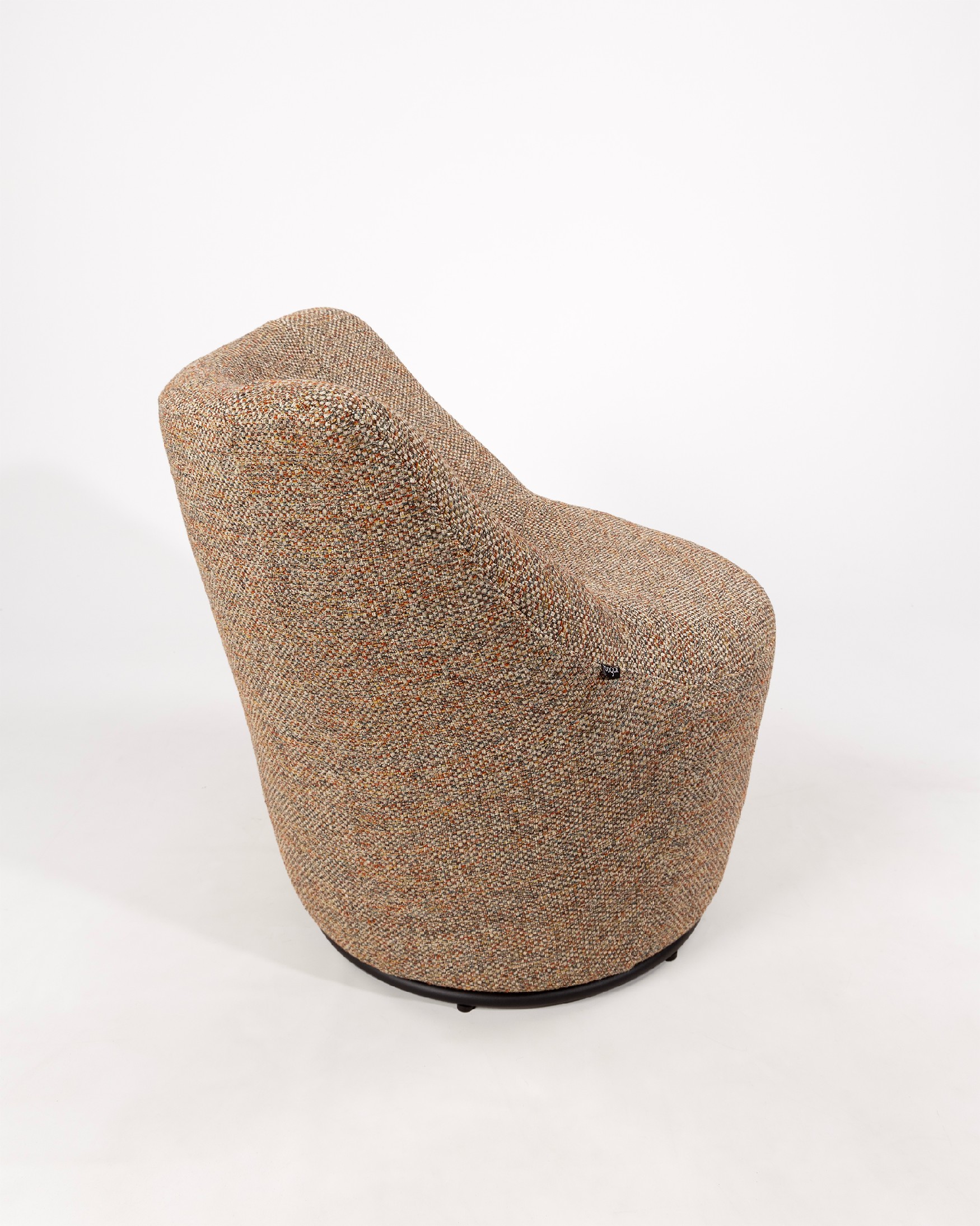 Fauteuil pivotant 360º Moma avec tapisserie ethnique