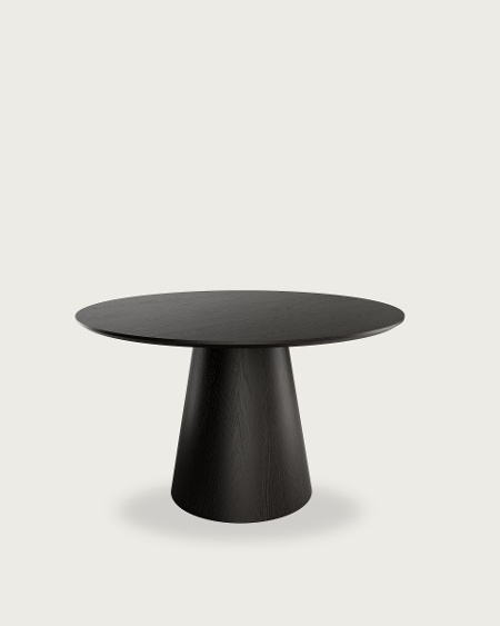 Mesa Namib redonda de roble negro Ø 120 cm