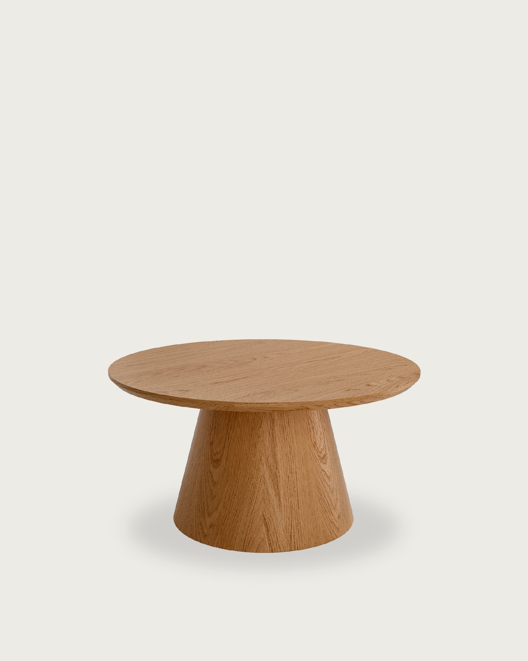 Namib round side table with natural oak finish Ø 80 cm