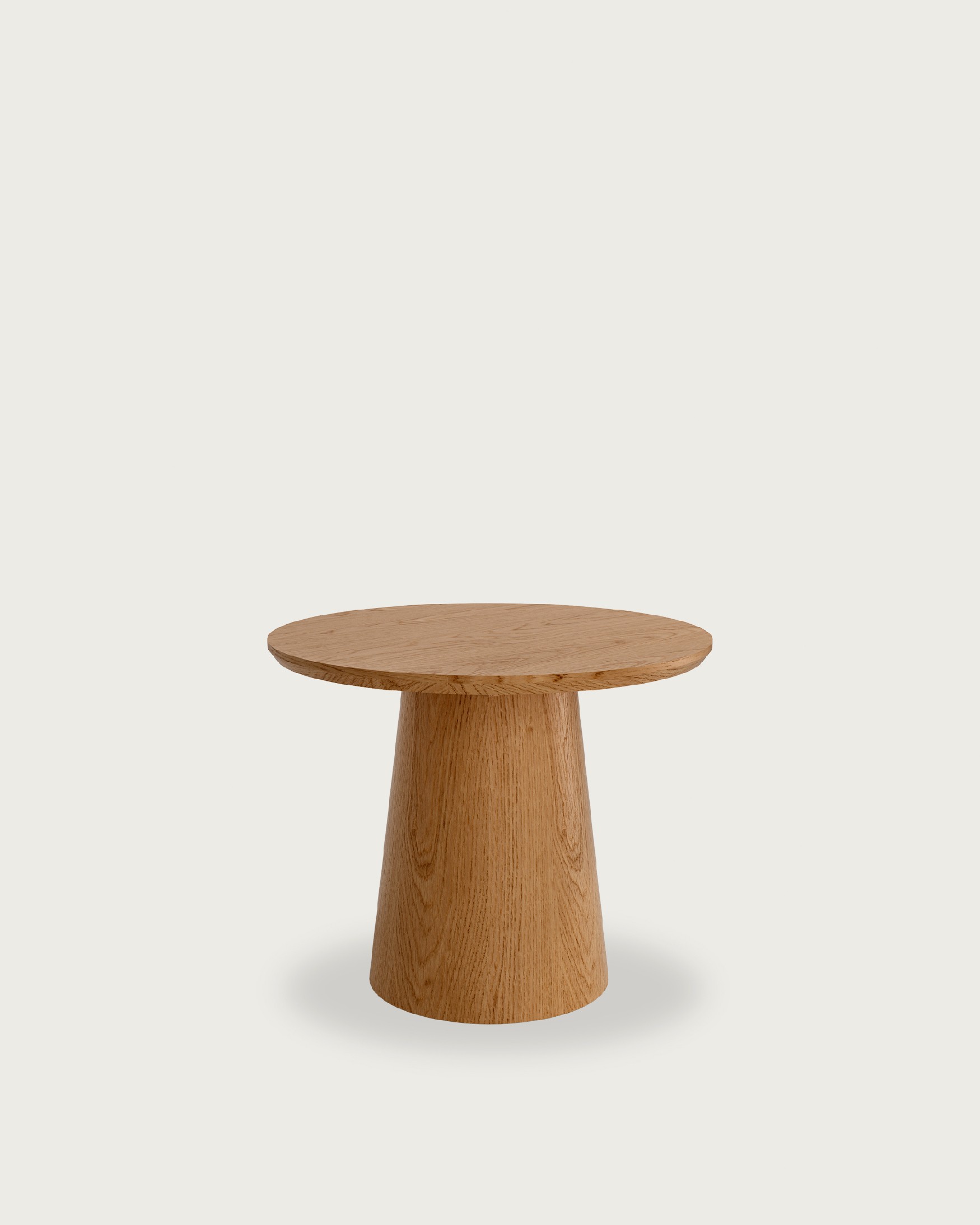 Table d'appoint Namib ronde avec finition chêne naturel Ø 60 cm