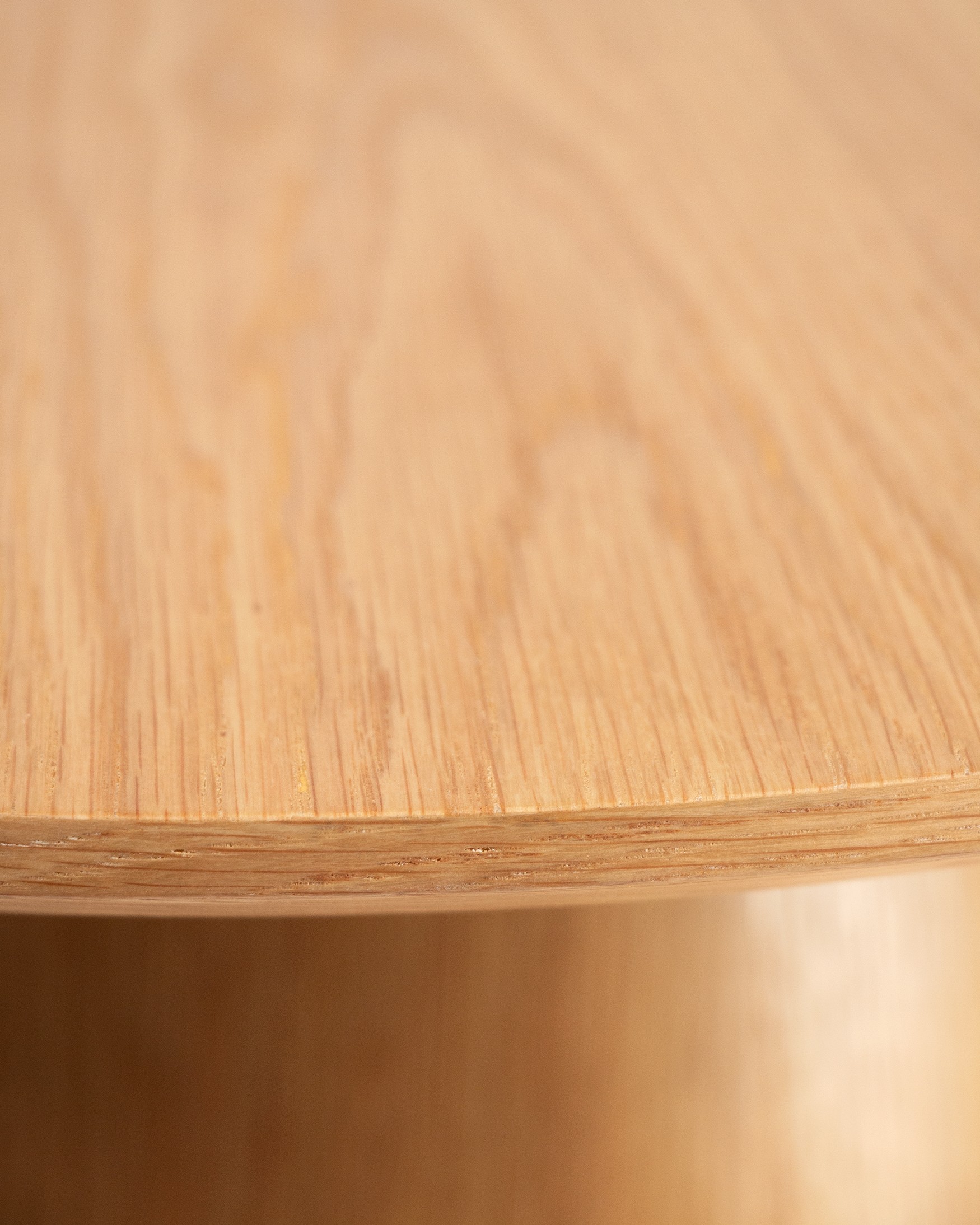 Table d'appoint Namib ronde avec finition chêne naturel Ø 60 cm