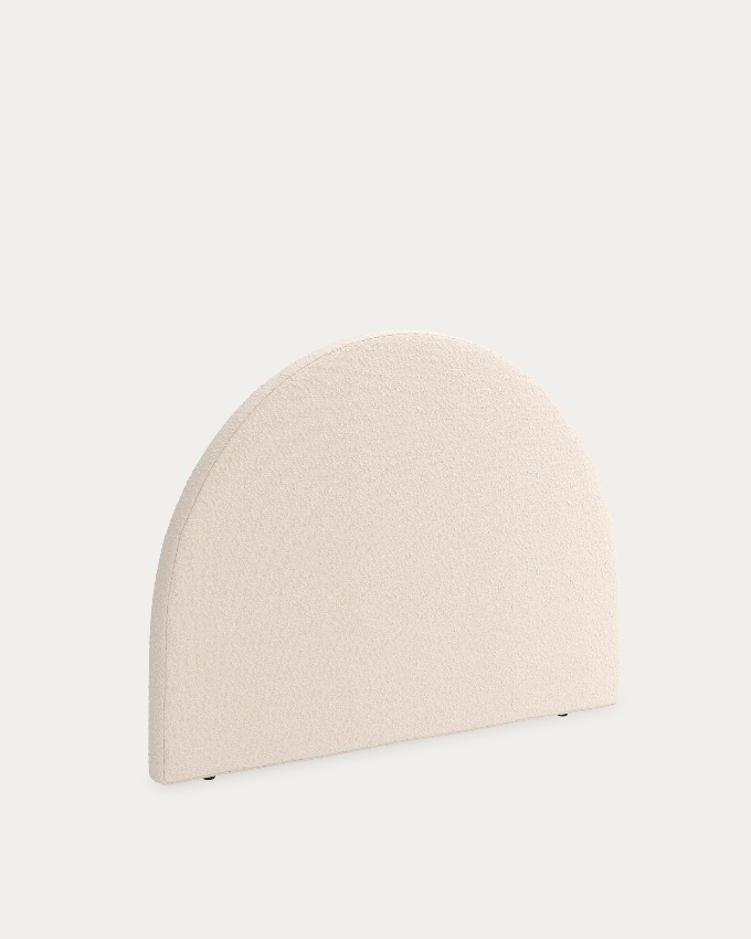 Circular upholstered headboard pearl Nancy of 108 x 120 cm