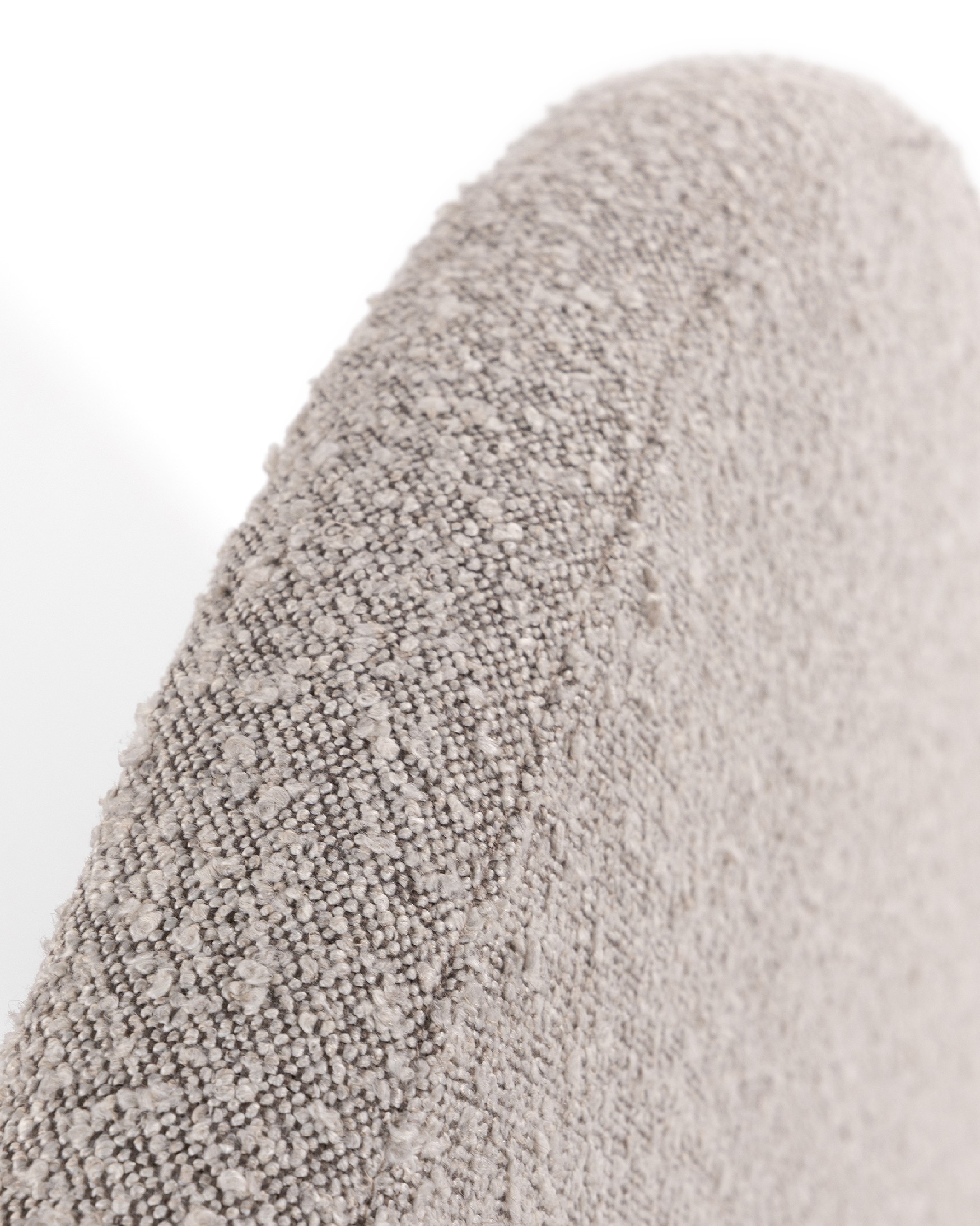 Circular upholstered headboard silver Nancy of 108 x 120 cm