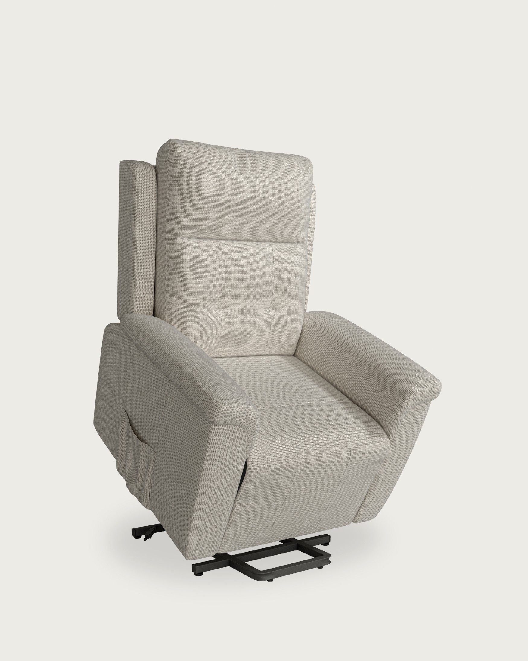 Electric recliner chair with 3 motors Noelia with pearl upholstery