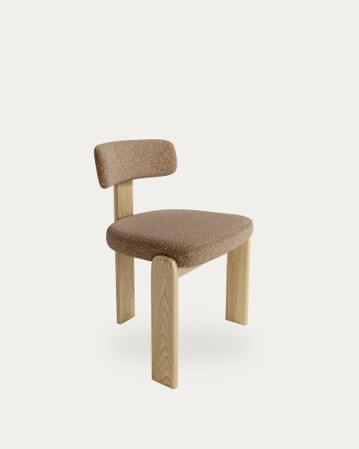Tapizado Marrón - Patas Madera