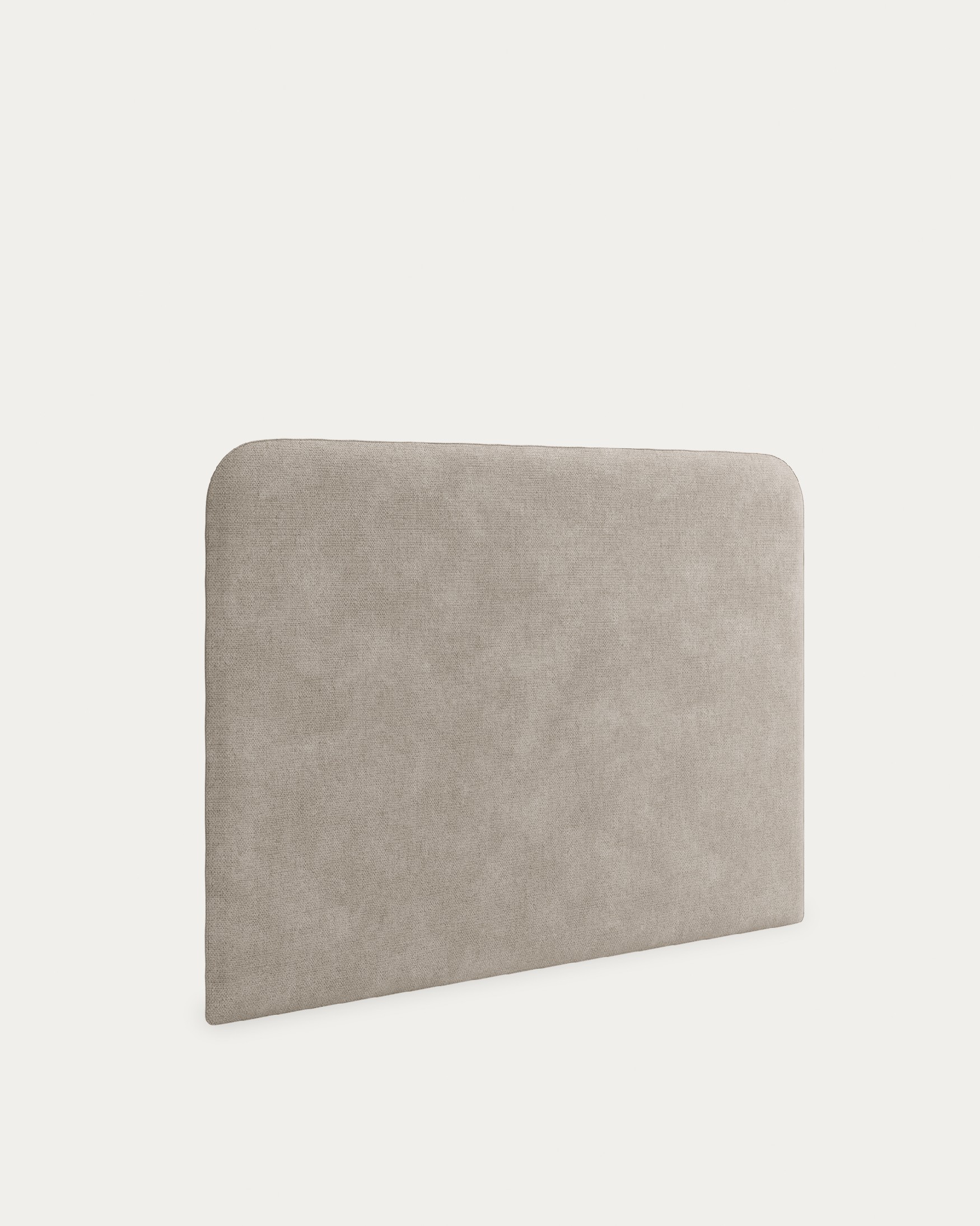 Headboard curved edges upholstered pearl Obel 145 x 120 cm