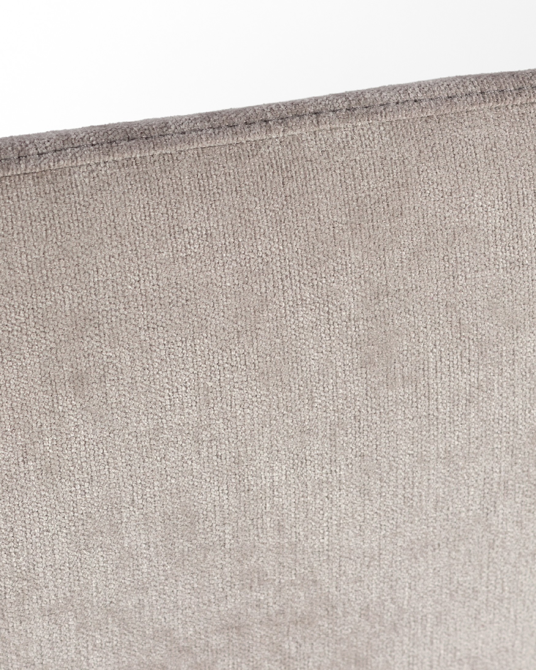 Headboard curved edges upholstered pearl Obel 145 x 120 cm