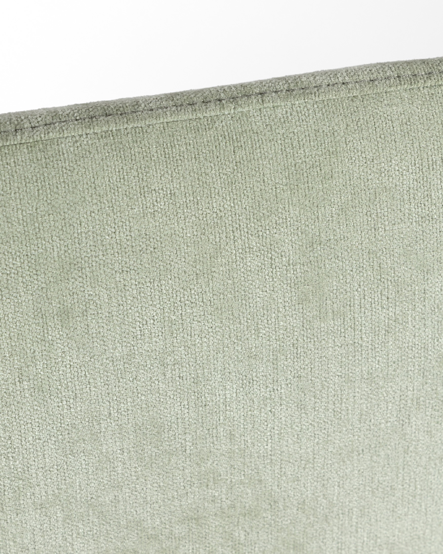 Headboard curved edges upholstered green Obel 145 x 120 cm