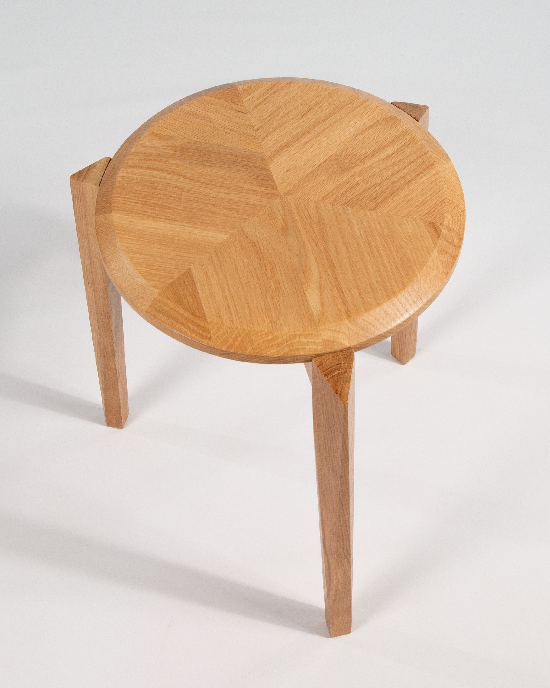 Natural oak Olea stool