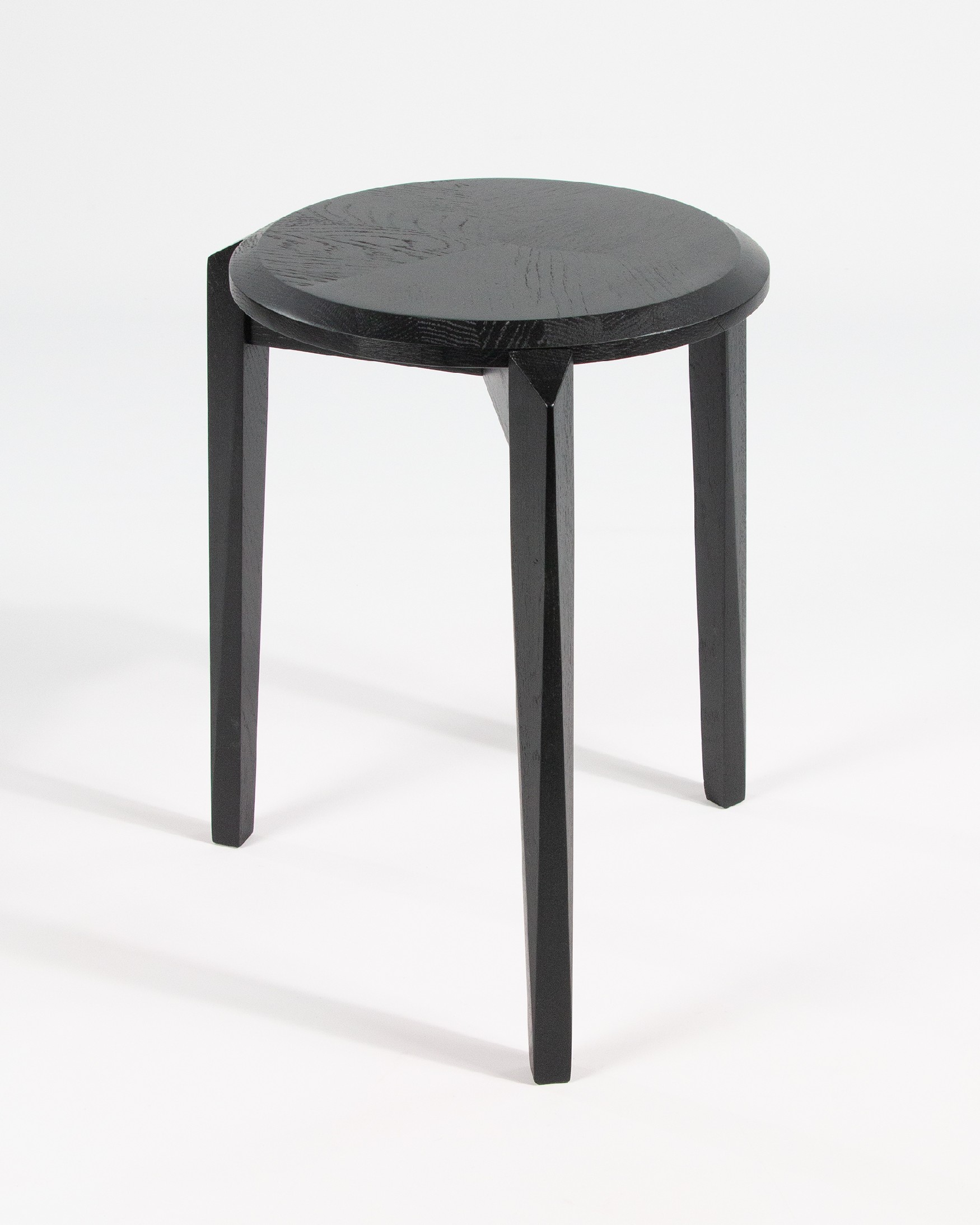 Olea stool in black oak