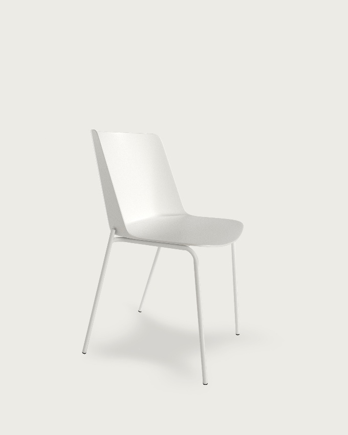 Silla Orlando de polipropileno blanco